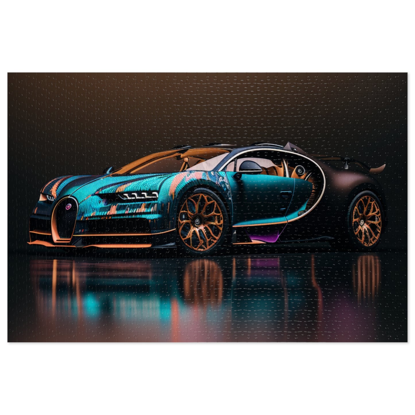 Jigsaw Puzzle (30, 110, 252, 500,1000-Piece) Bugatti Blue 2