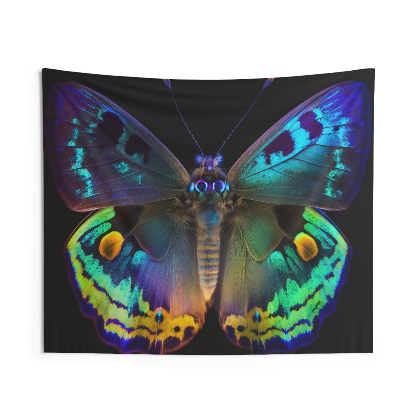 Indoor Wall Tapestries Neon Hue Butterfly 4