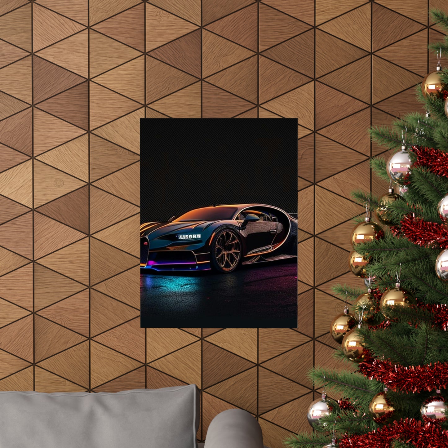 Premium Matte Vertical Posters Bugatti Chiron Super 4