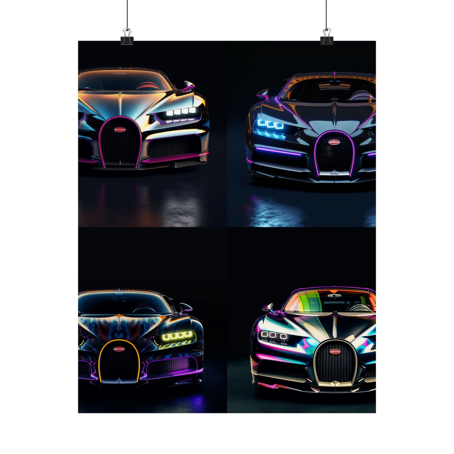 Premium Matte Vertical Posters Hyper Bugatti Chiron 5