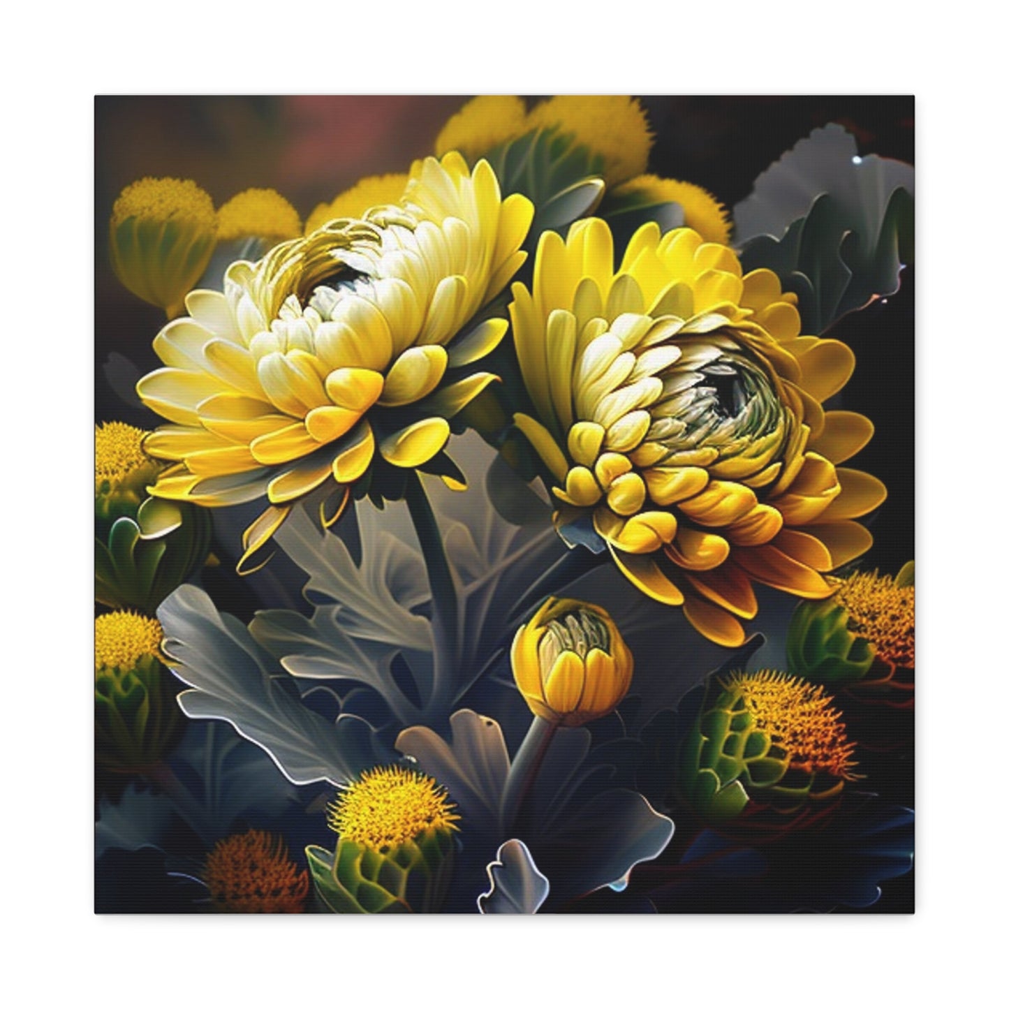 Canvas Gallery Wraps Yellow Hermosas Flores Amarillas 2