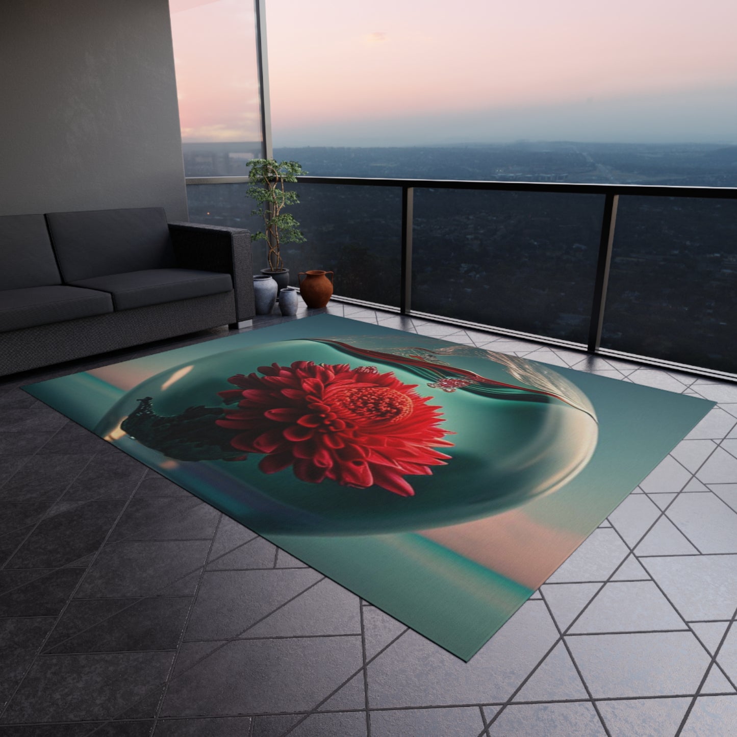 Outdoor Rug  Chrysanthemum 4