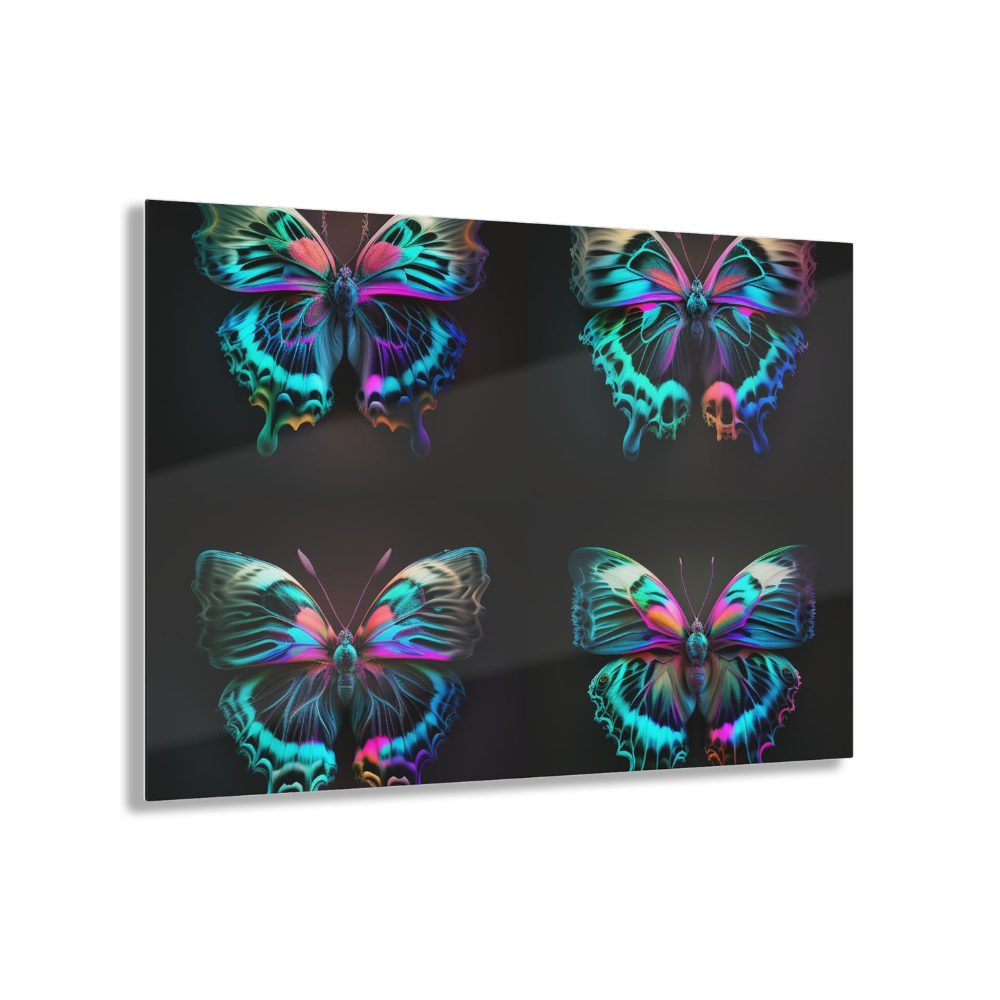 Acrylic Prints Neon Butterfly Fusion 5