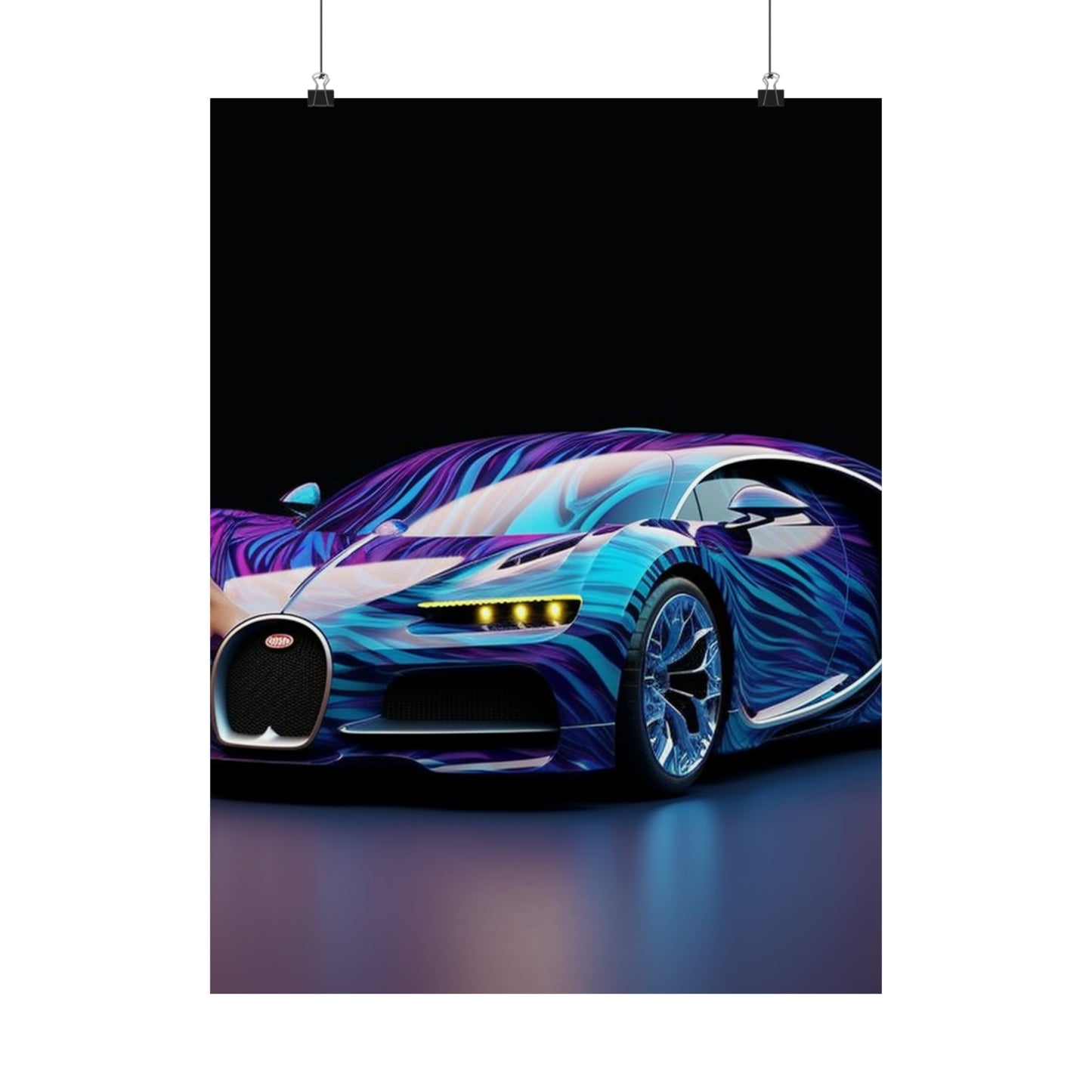 Premium Matte Vertical Posters Bugatti Abstract Flair 3