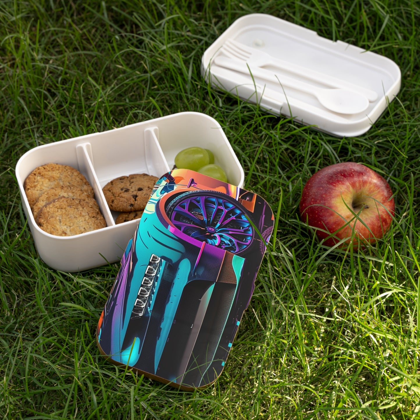 Bento Lunch Box Bugatti Neon Chiron 1