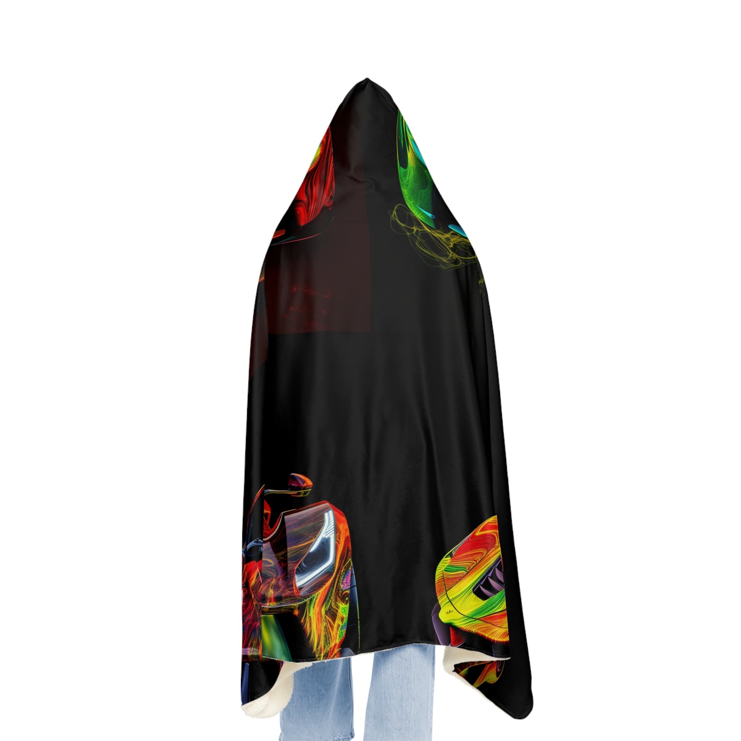 Snuggle Hooded Blanket Ferrari Neon 5