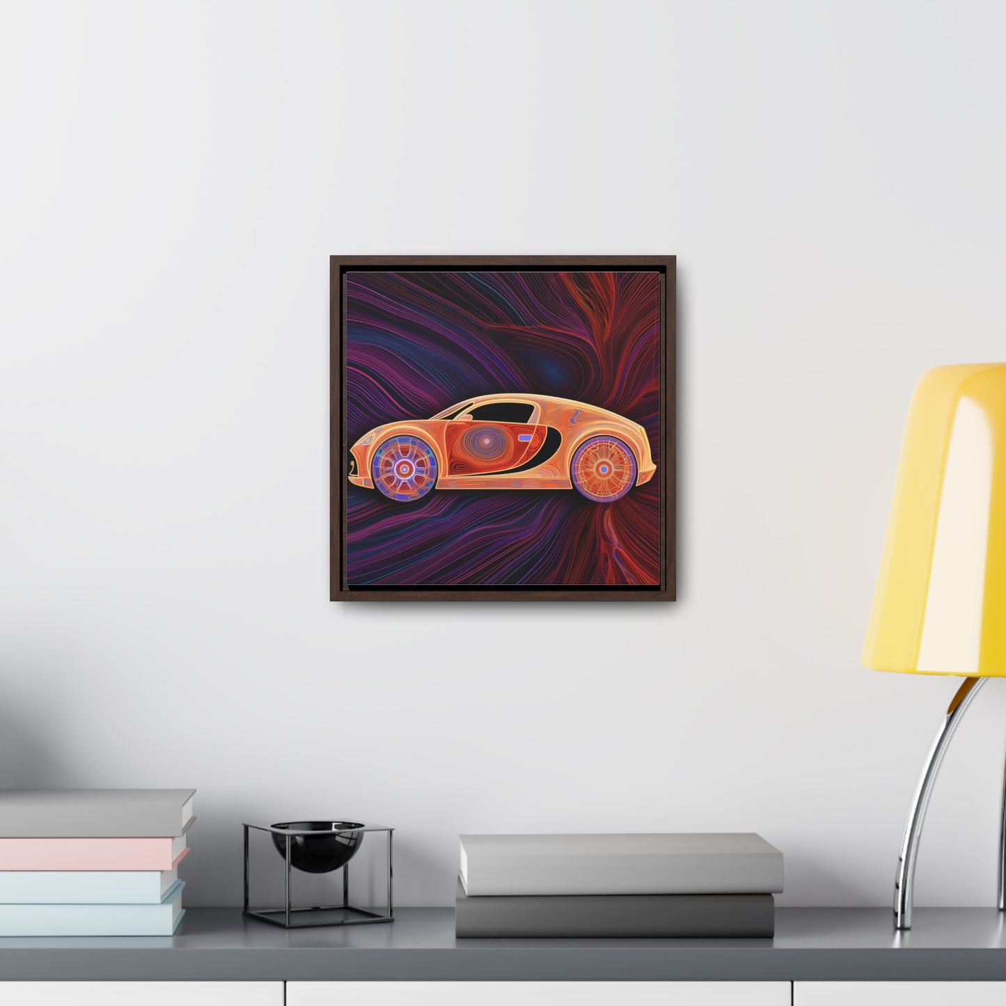 Gallery Canvas Wraps, Square Frame Bugatti Abstract Concept 2