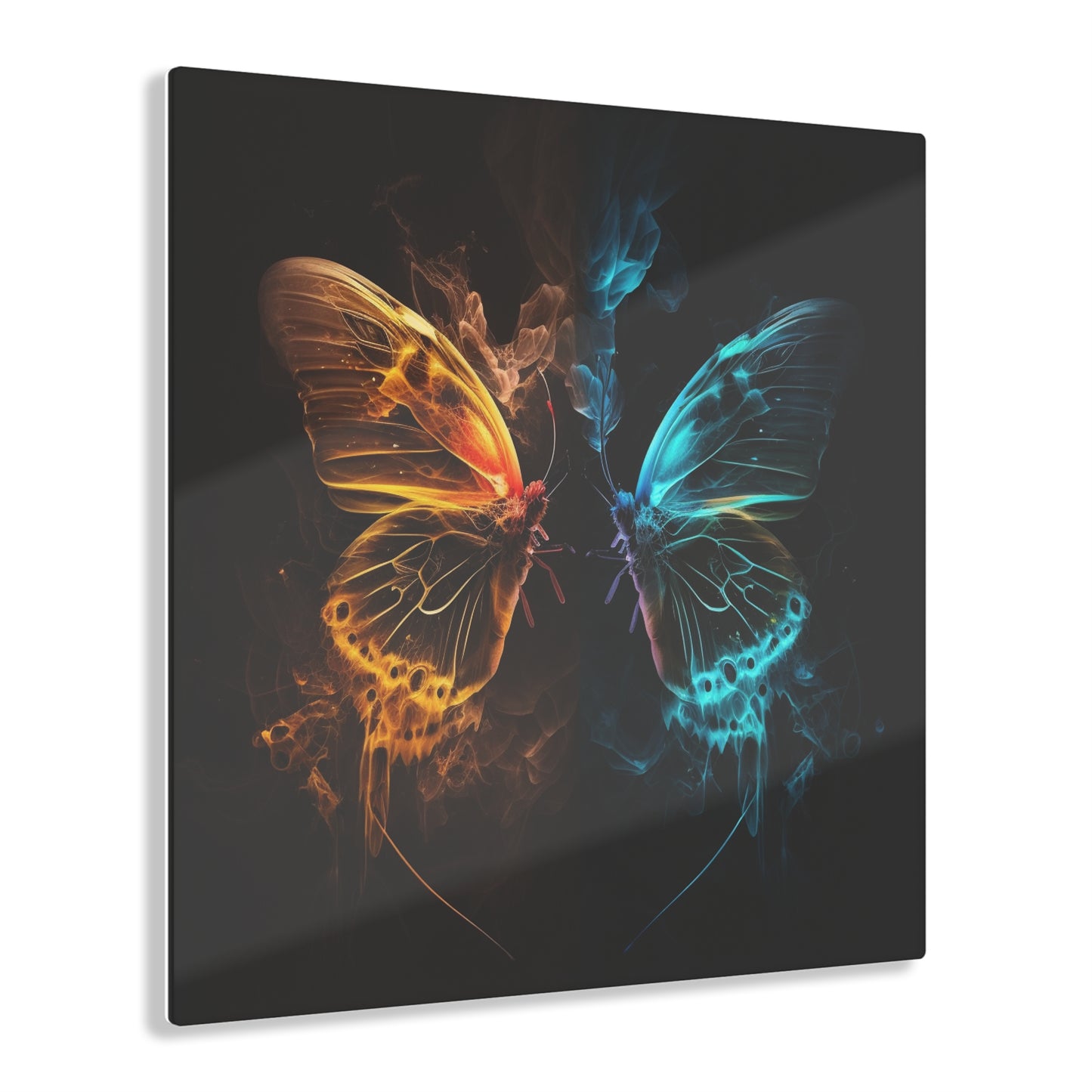 Acrylic Prints Kiss Neon Butterfly 8