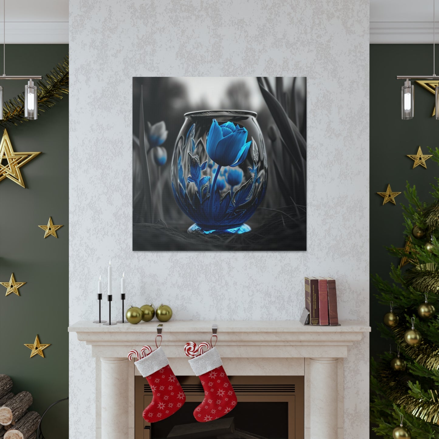 Canvas Gallery Wraps Tulip Blue 2