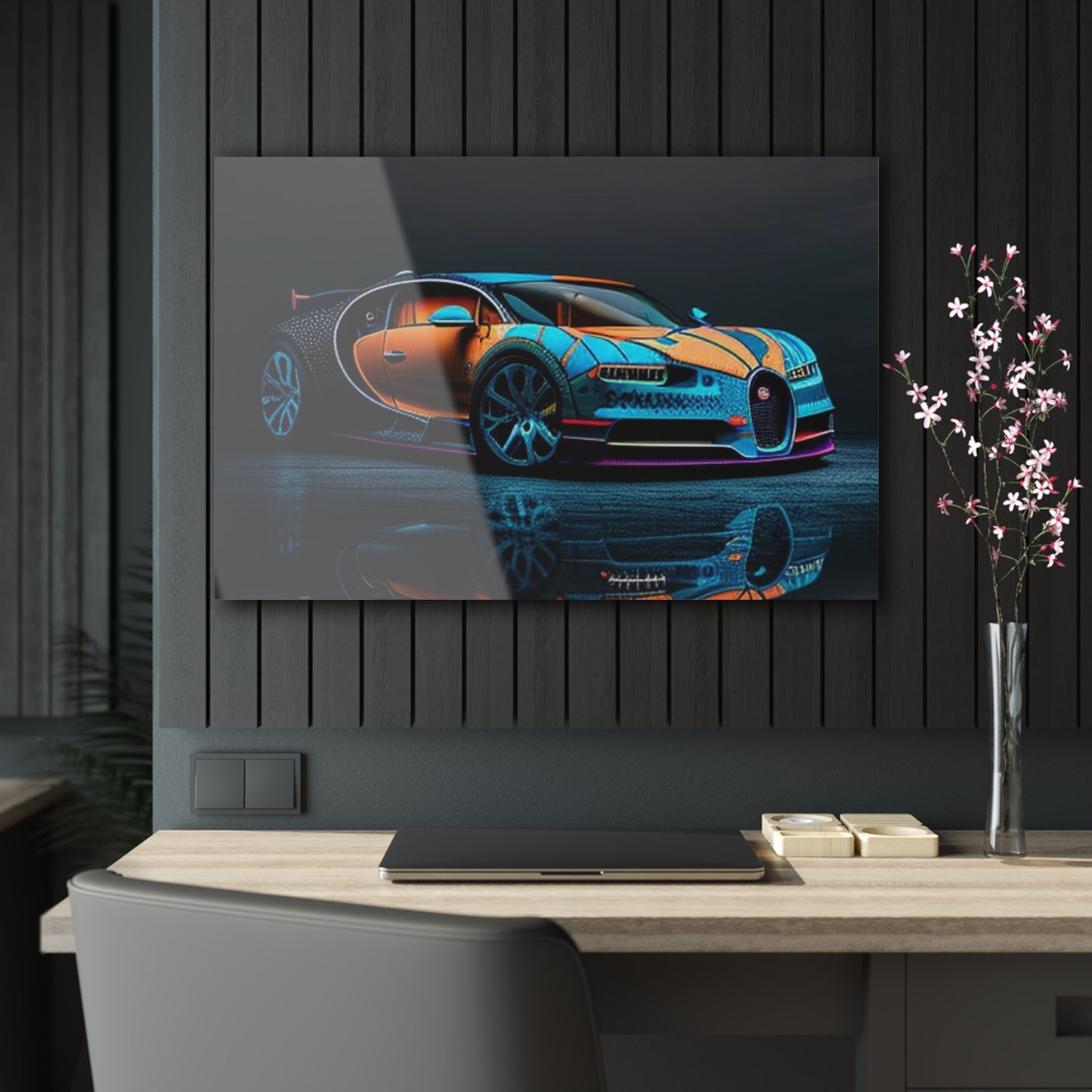 Acrylic Prints Bugatti Blue 1