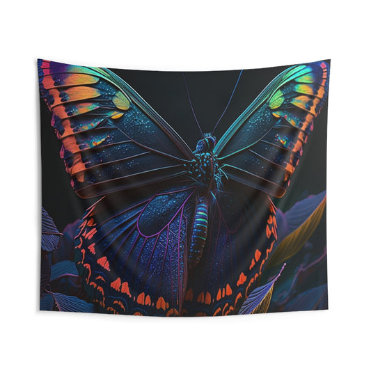 Indoor Wall Tapestries Hue Neon Butterfly 3