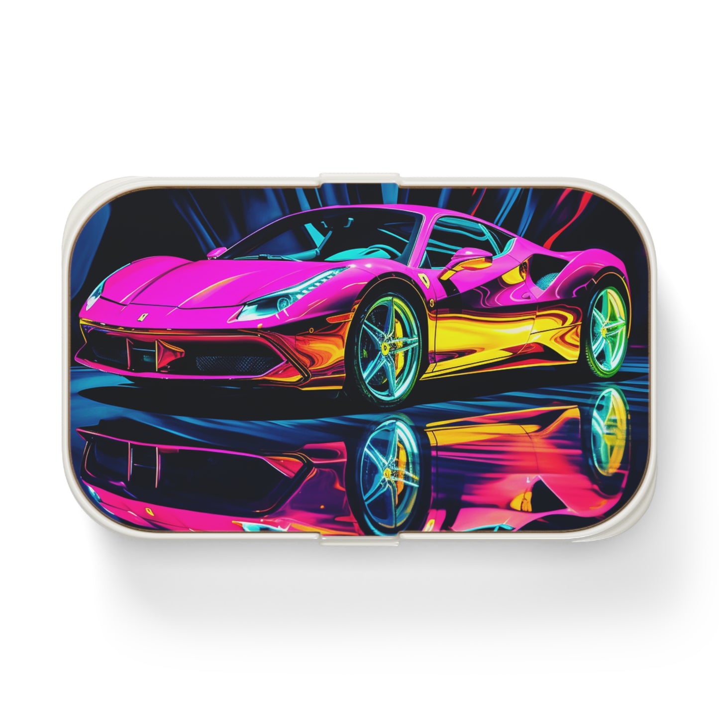 Bento Lunch Box Pink Macro Ferrari 3