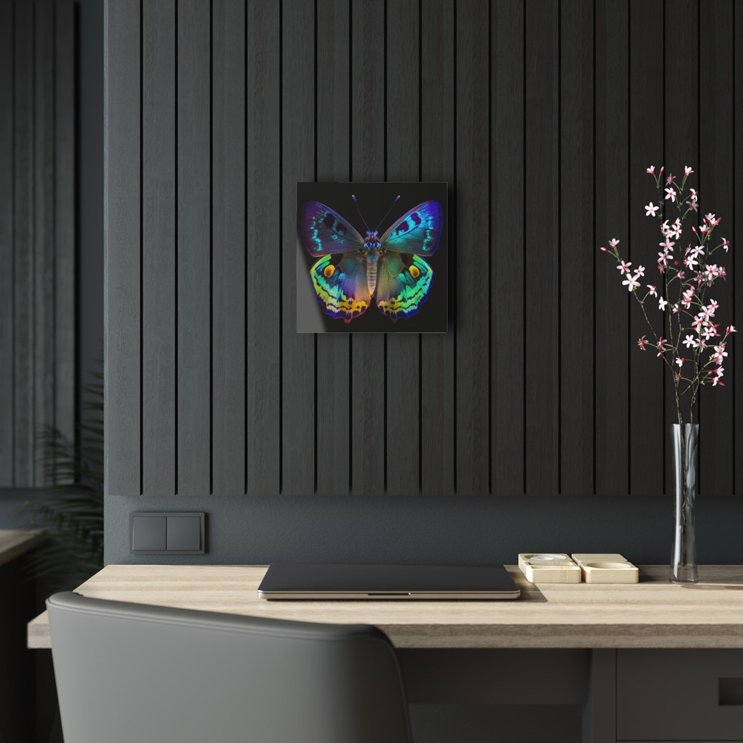 Acrylic Prints Neon Hue Butterfly 4