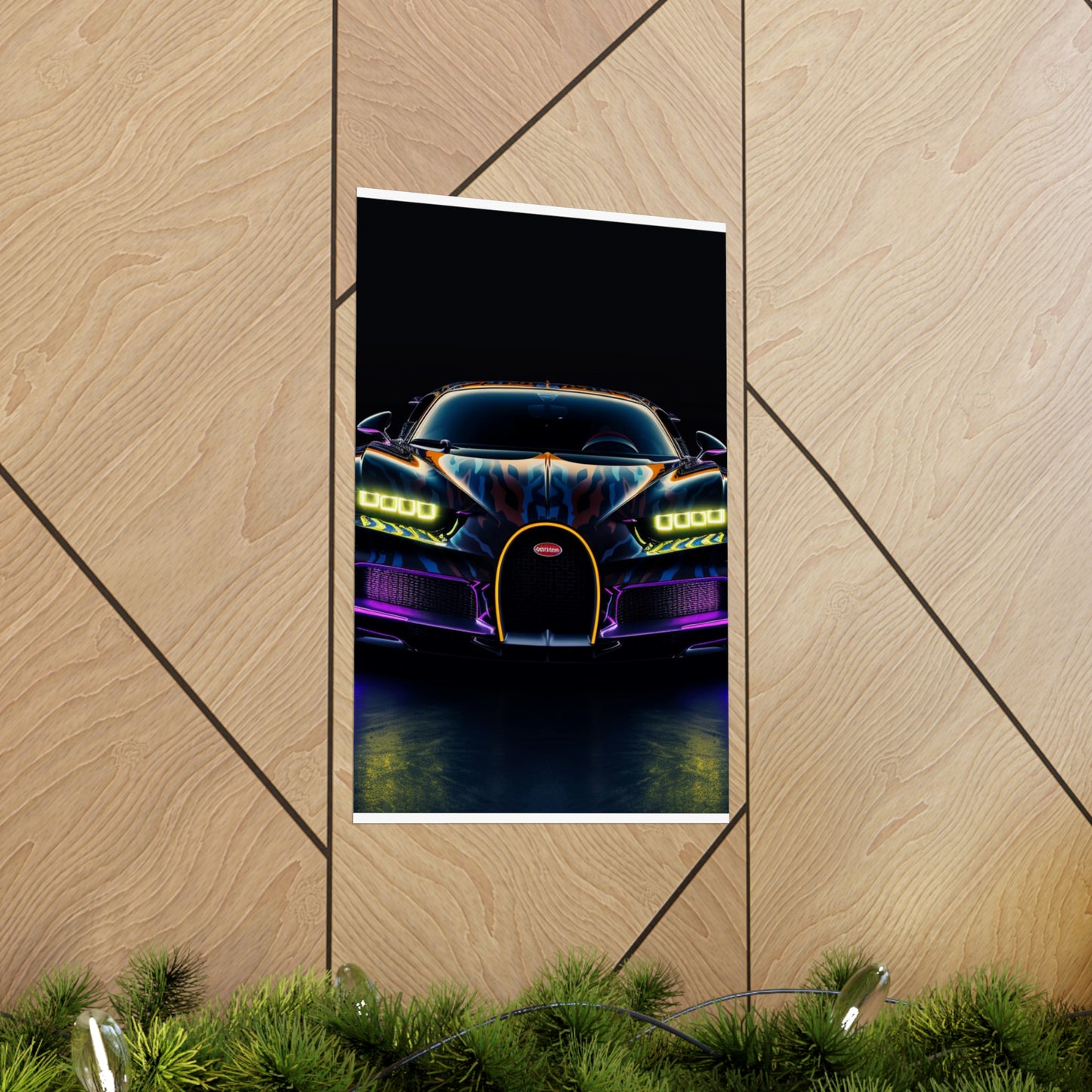 Premium Matte Vertical Posters Hyper Bugatti Chiron 3