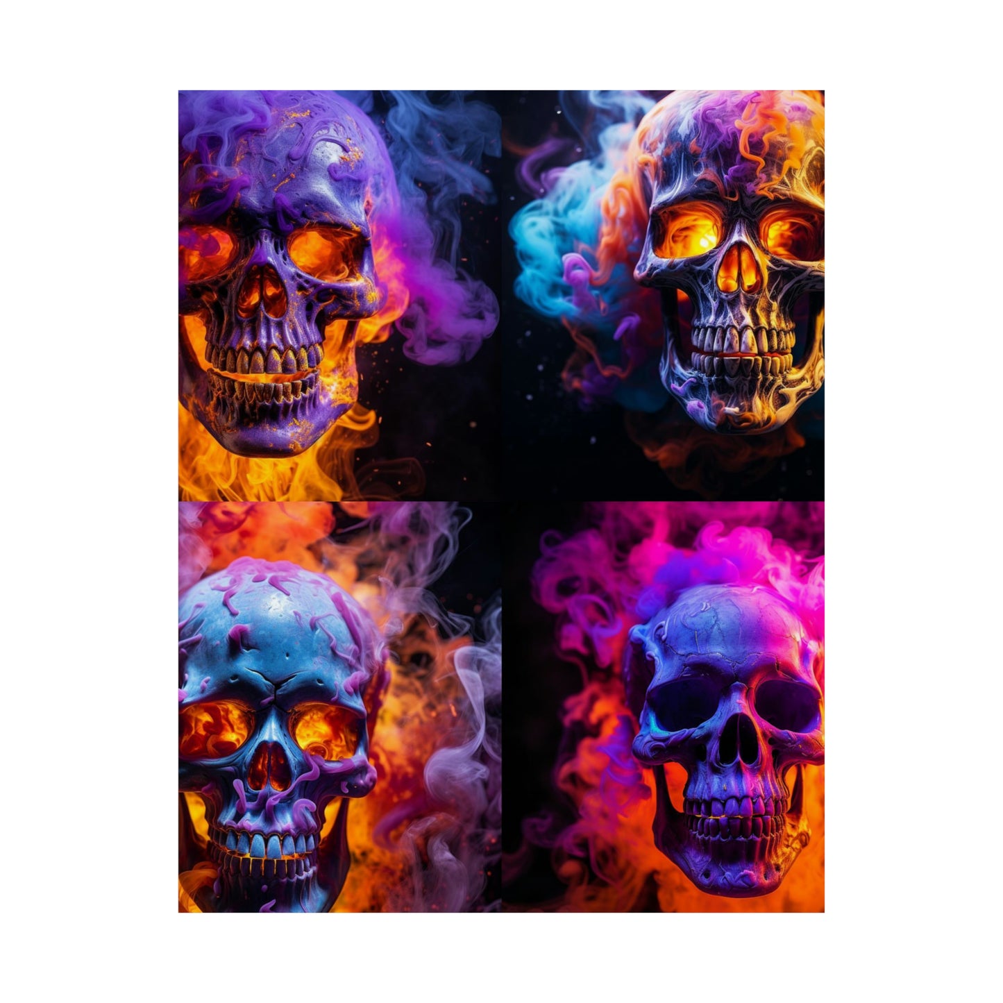 Premium Matte Vertical Posters Macro Skull 5