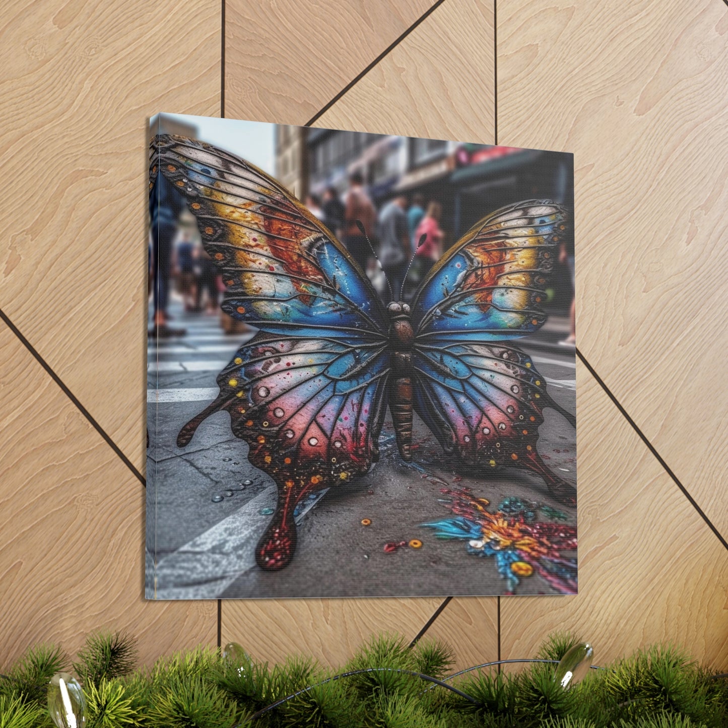 Canvas Gallery Wraps Liquid Street Butterfly 4