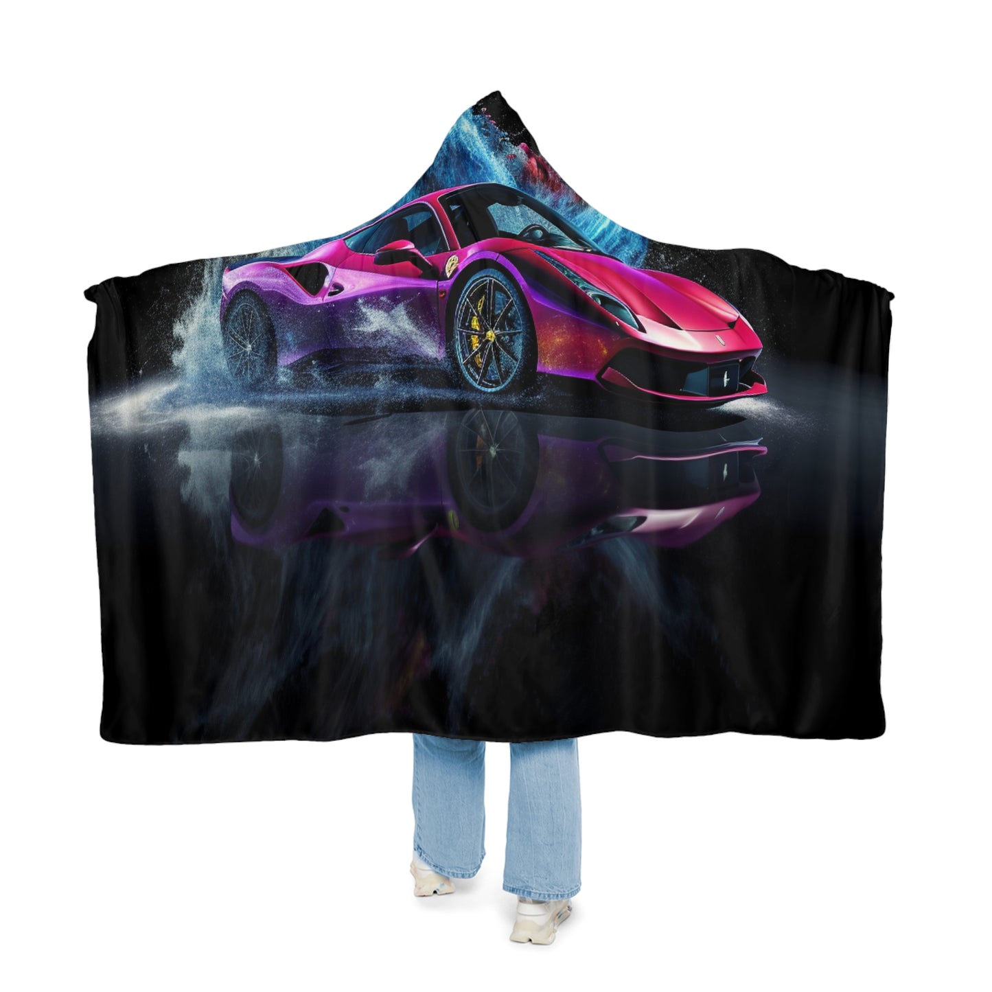 Snuggle Hooded Blanket Ferrari Water Splash 4