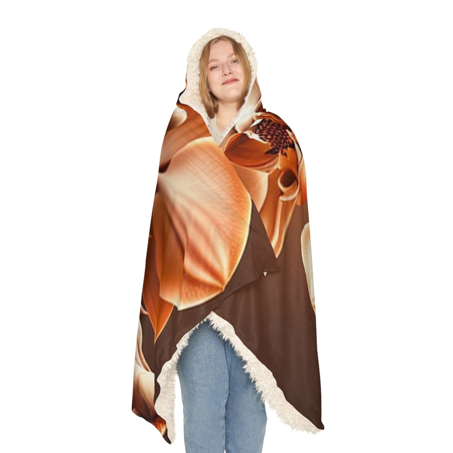 Snuggle Hooded Blanket orchid pedals 3