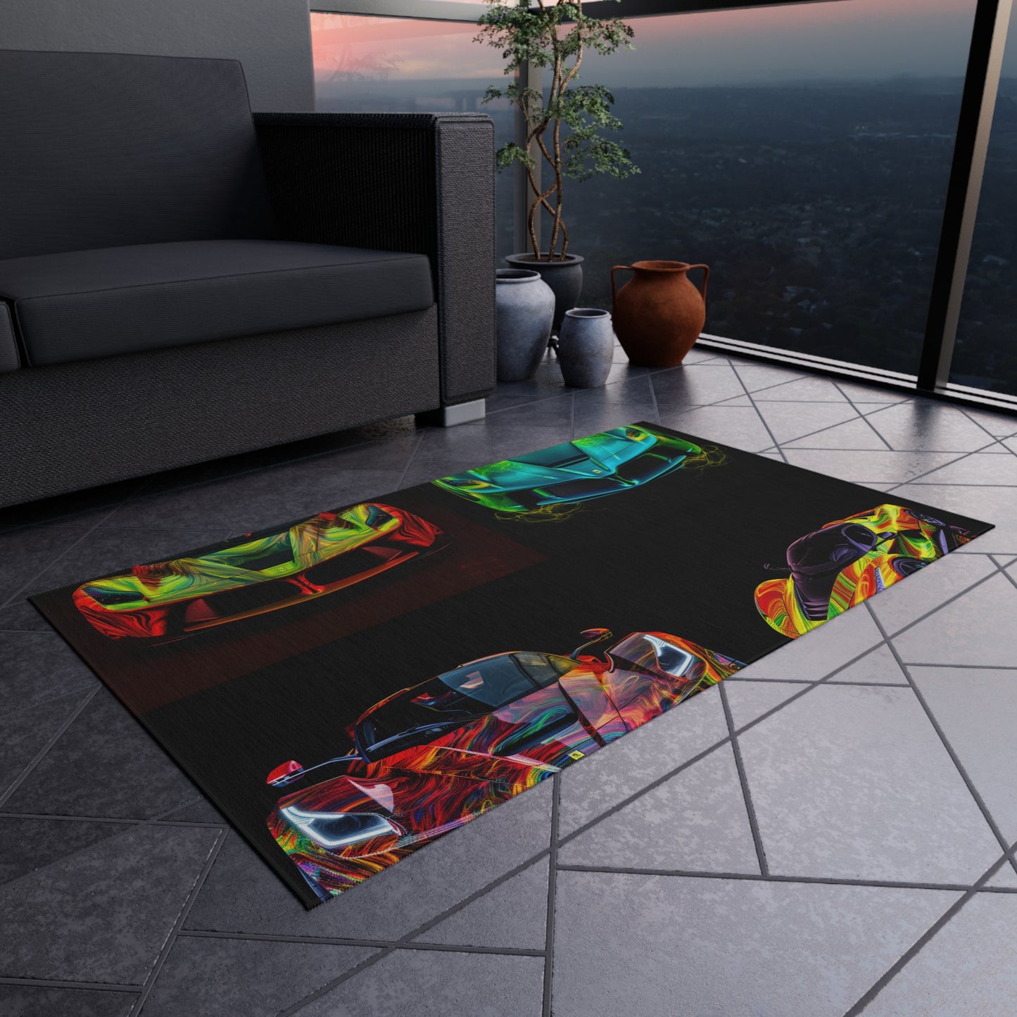 Outdoor Rug  Ferrari Neon 5