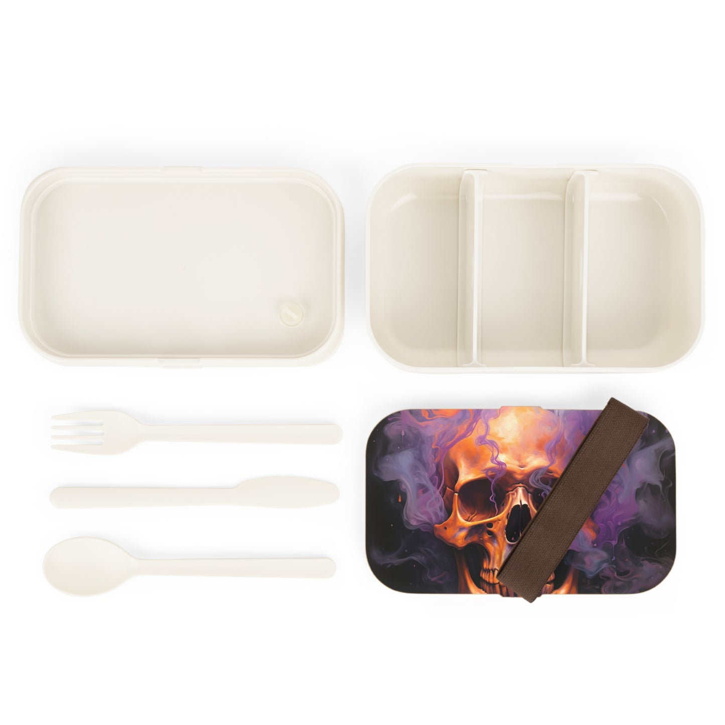Bento Lunch Box Skull Flames 4