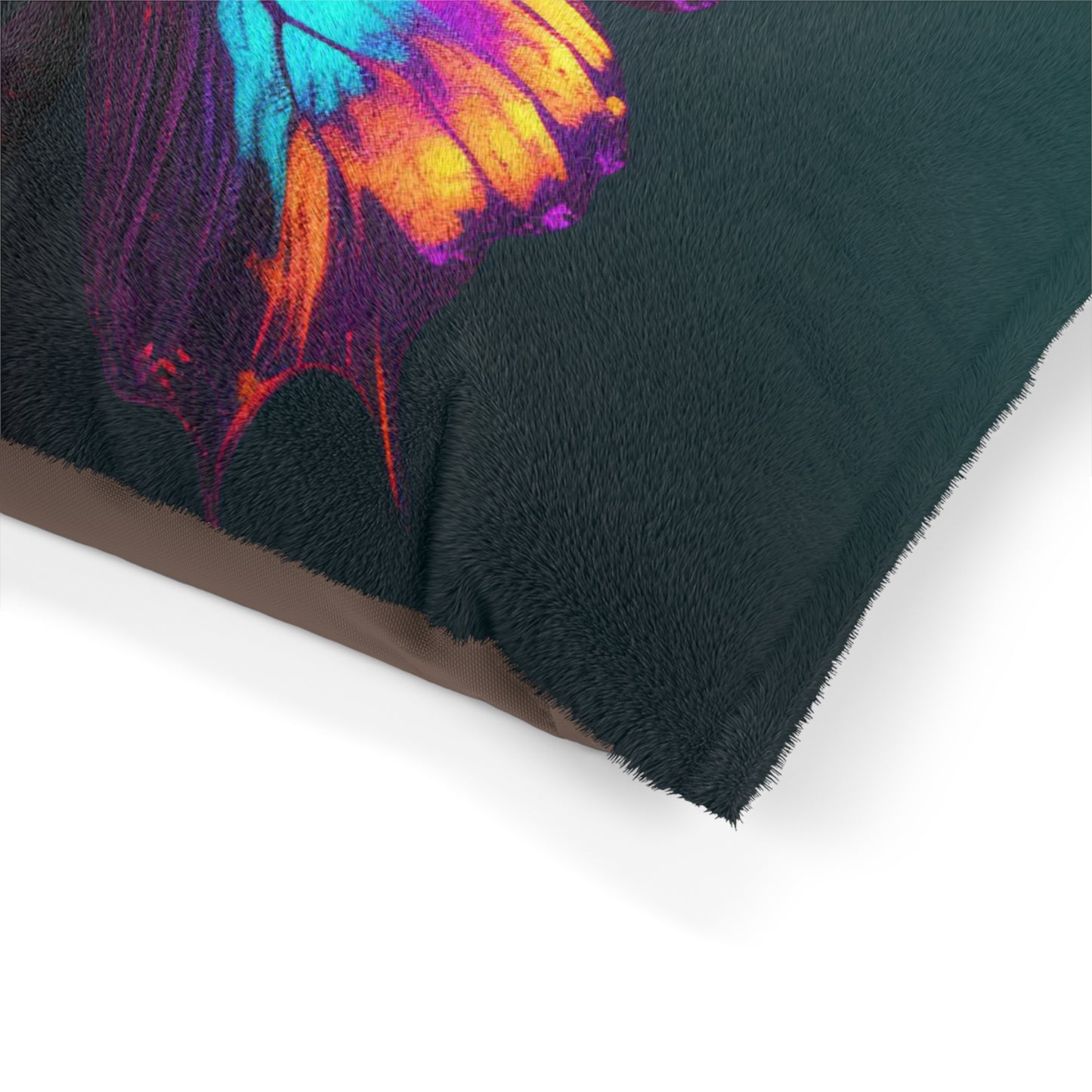 Pet Bed Hyper Colorful Butterfly Purple 2