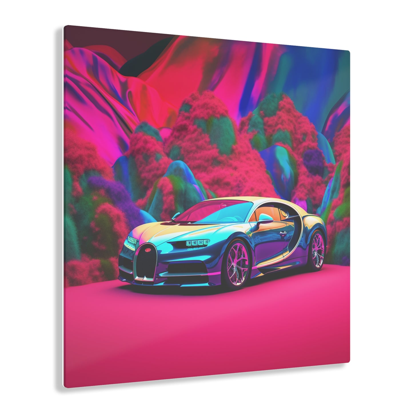 Acrylic Prints Florescent Bugatti Flair 4