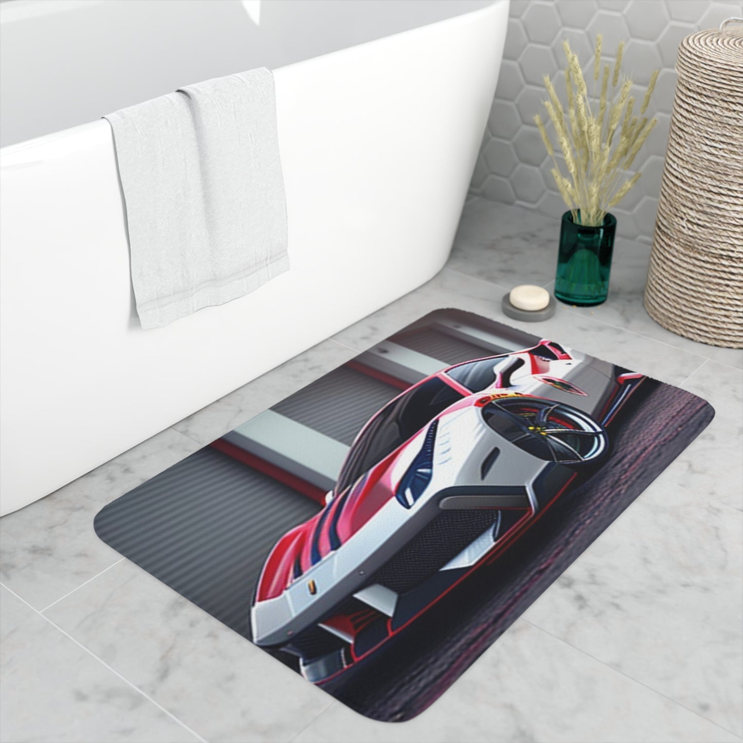 Memory Foam Bath Mat Ferrari Hyper 3