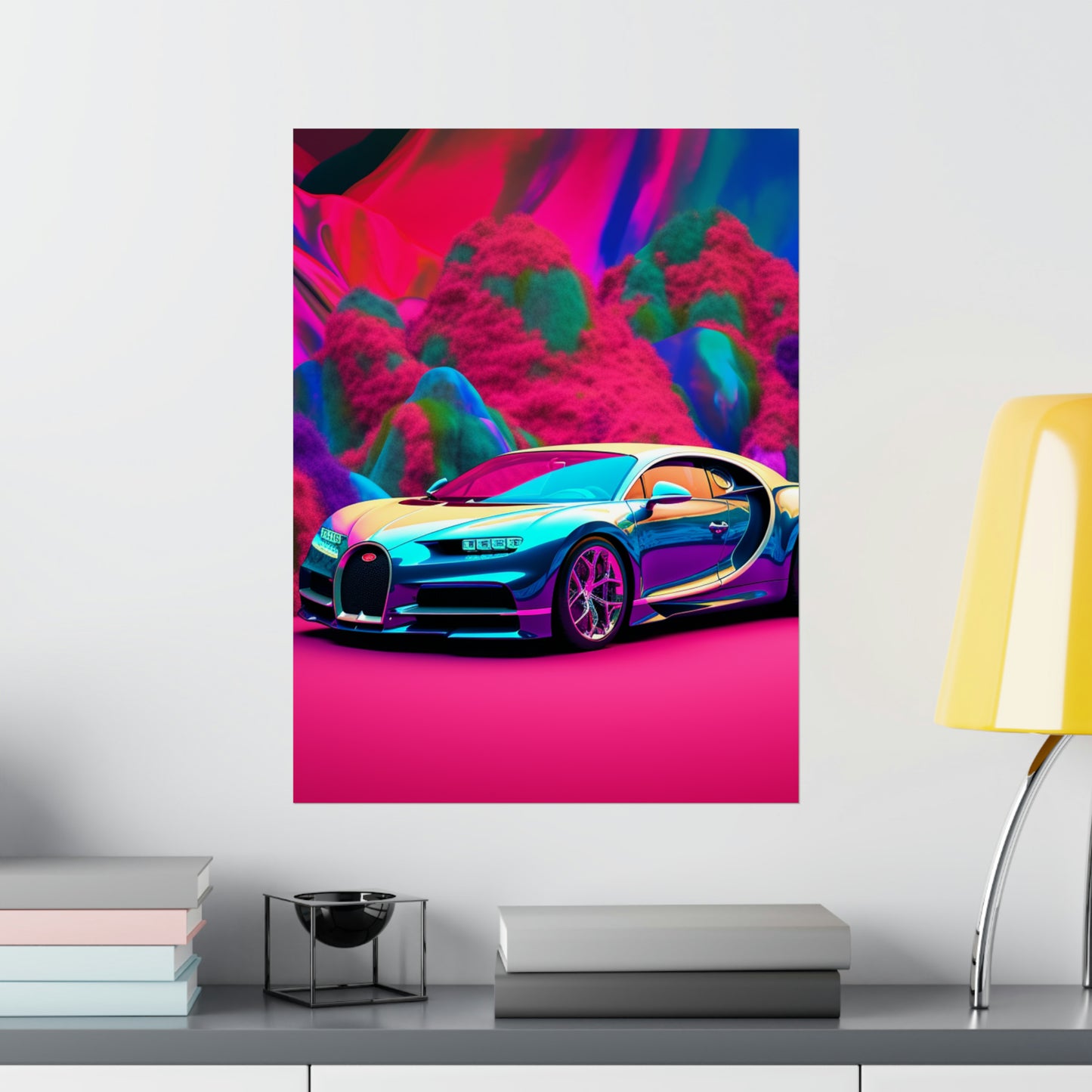 Premium Matte Vertical Posters Florescent Bugatti Flair 4