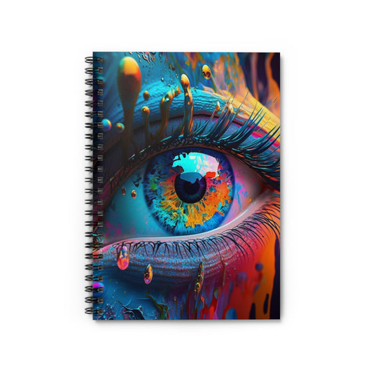 Spiral Notebook - Ruled Line Macro Eye Photo 1