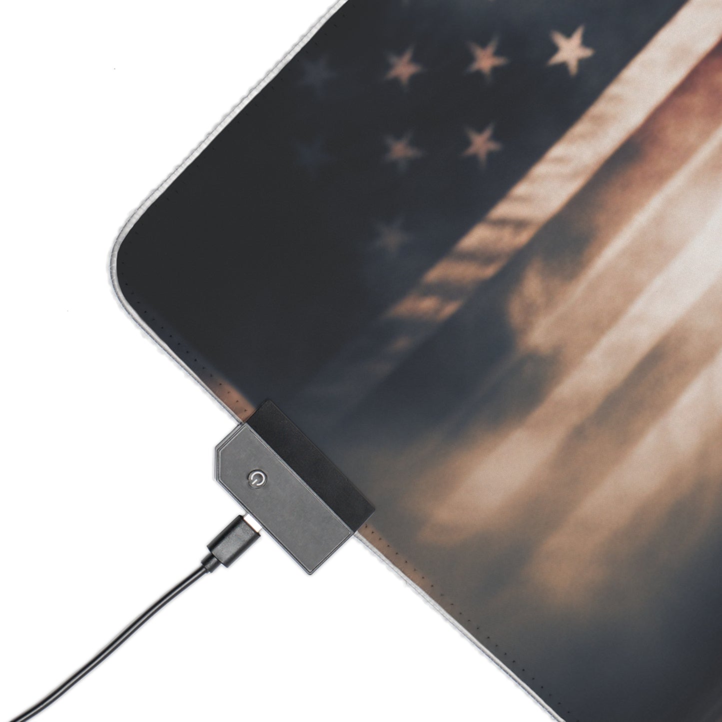 LED Gaming Mouse Pad Bugatti American Flag 2