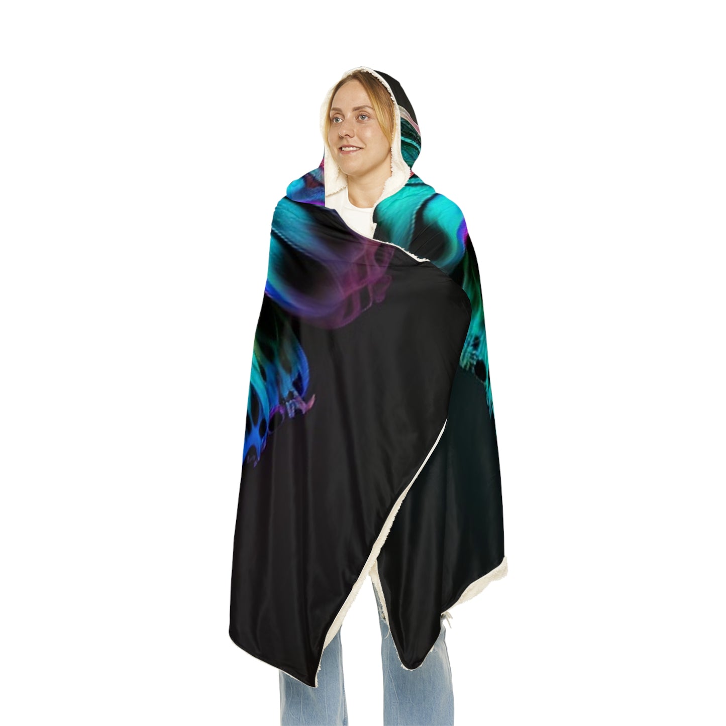 Snuggle Hooded Blanket Neon Butterfly Fusion 2