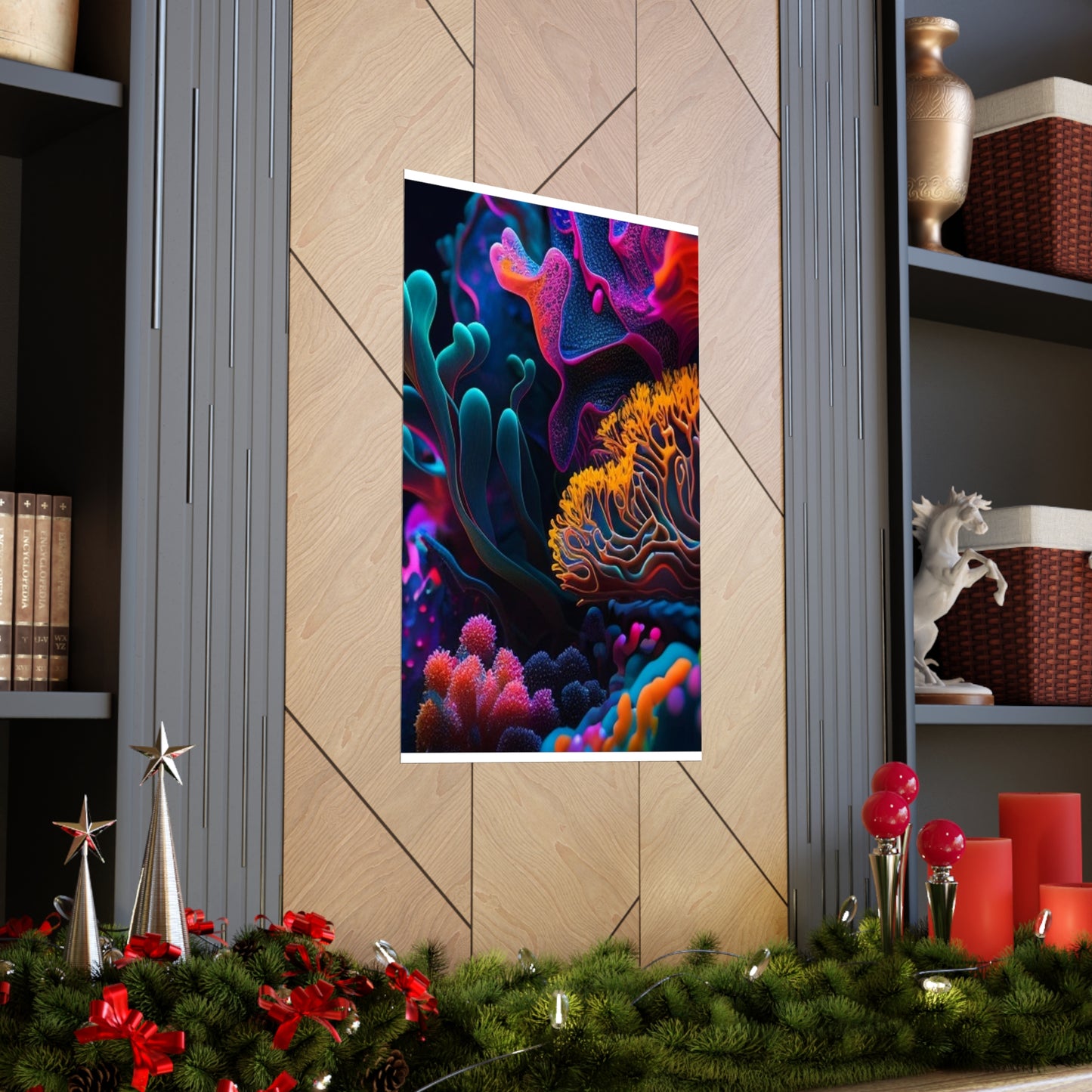 Premium Matte Vertical Posters Macro Coral Reef 2