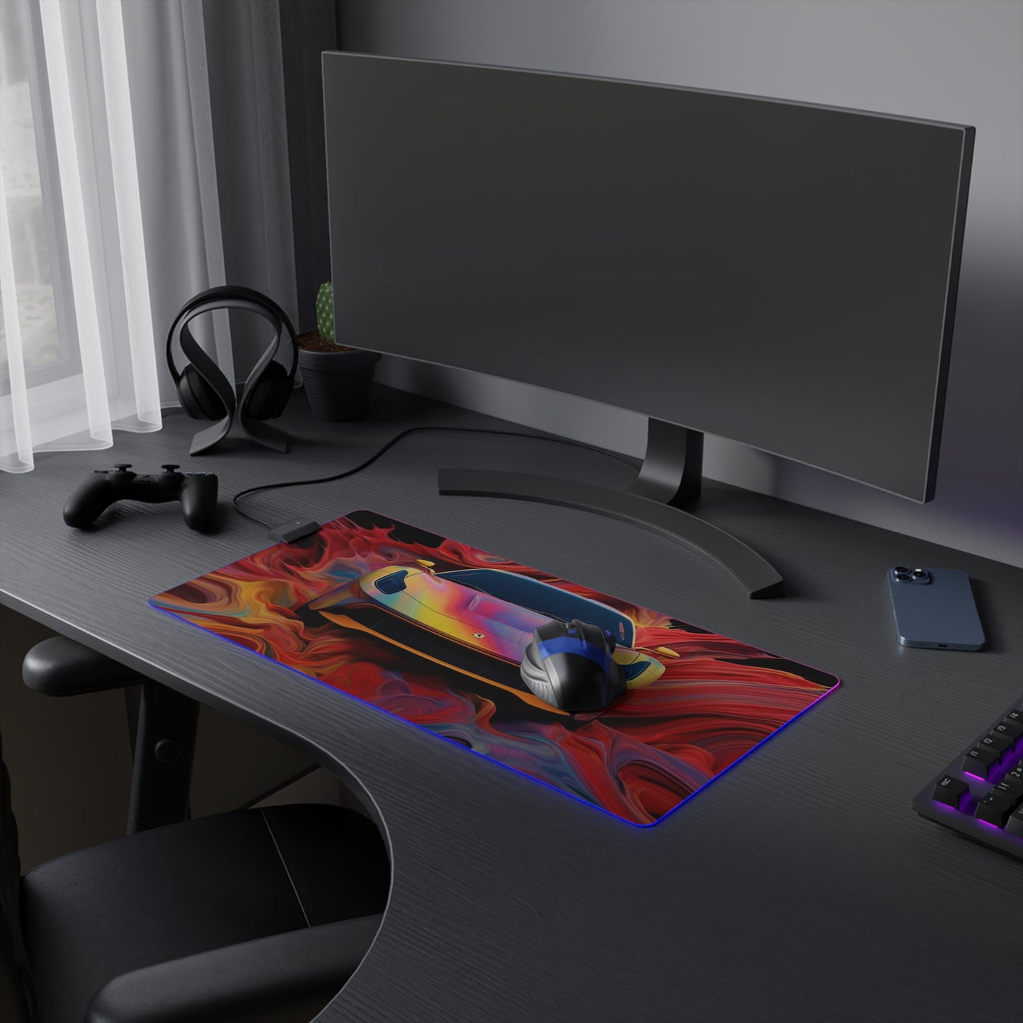 LED Gaming Mouse Pad Ferrari Water Fusion 1