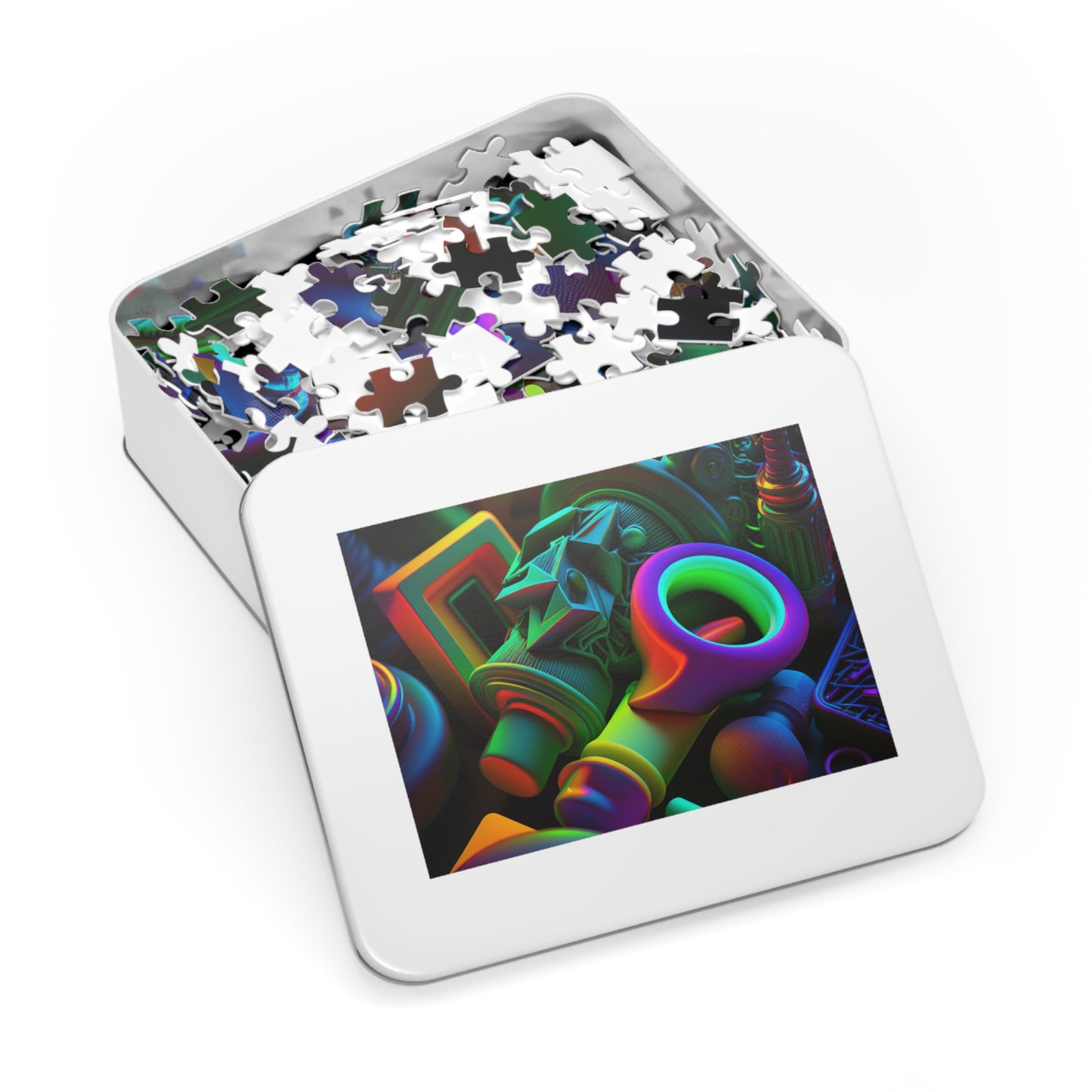 Jigsaw Puzzle (30, 110, 252, 500,1000-Piece) Neon Glow 2