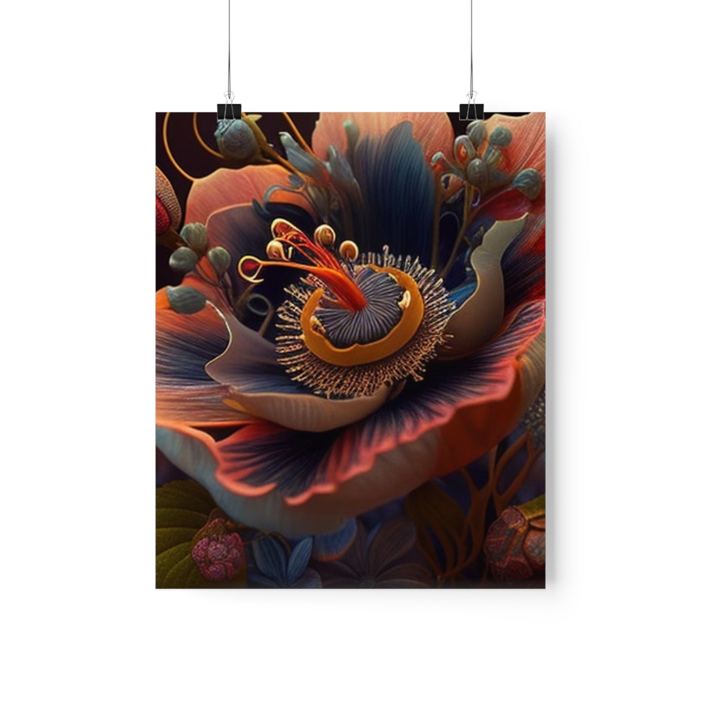 Premium Matte Vertical Posters Flower Arangment 3