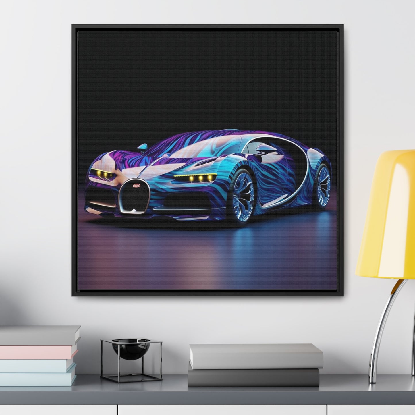 Gallery Canvas Wraps, Square Frame Bugatti Abstract Flair 3