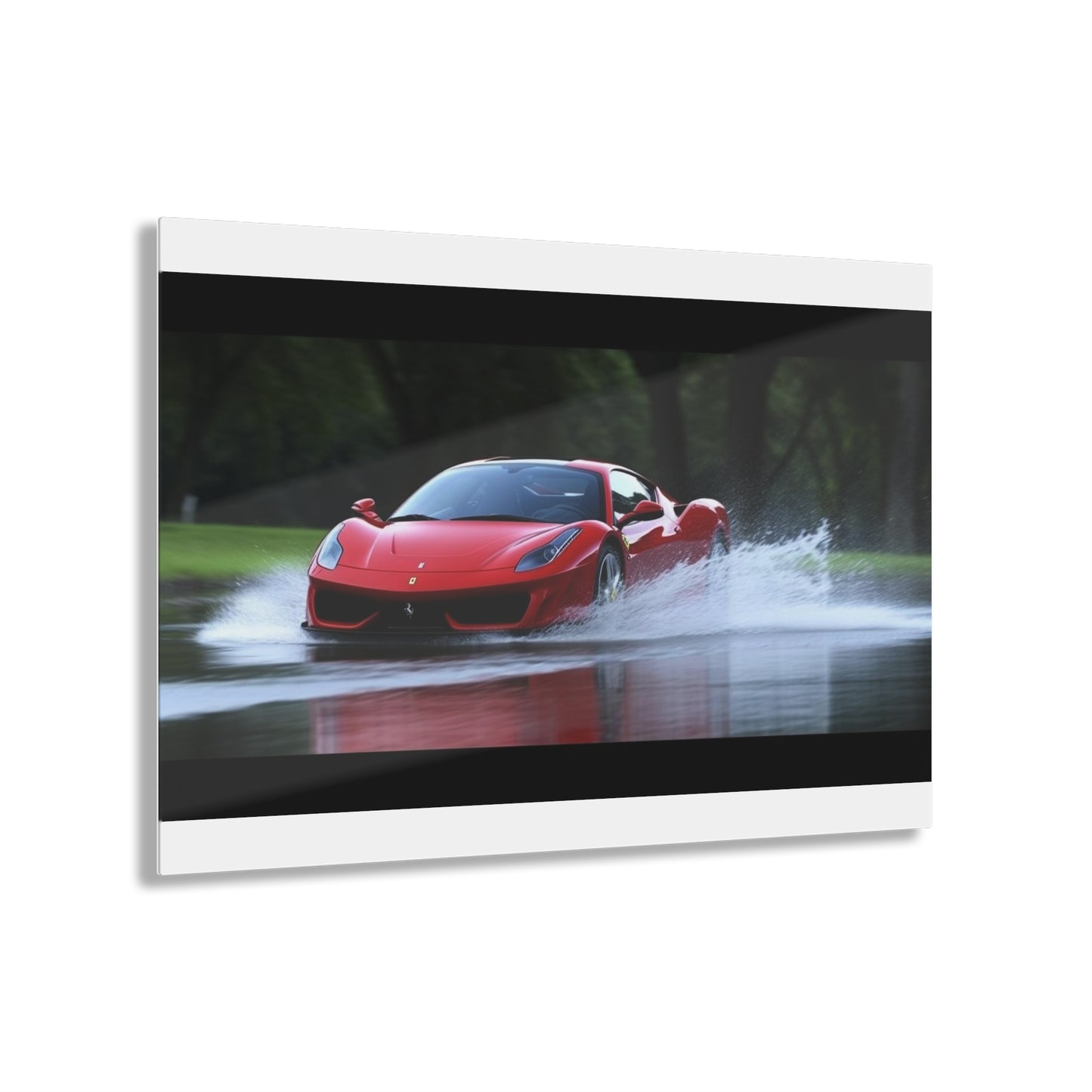 Acrylic Prints Water Ferrari Splash 2