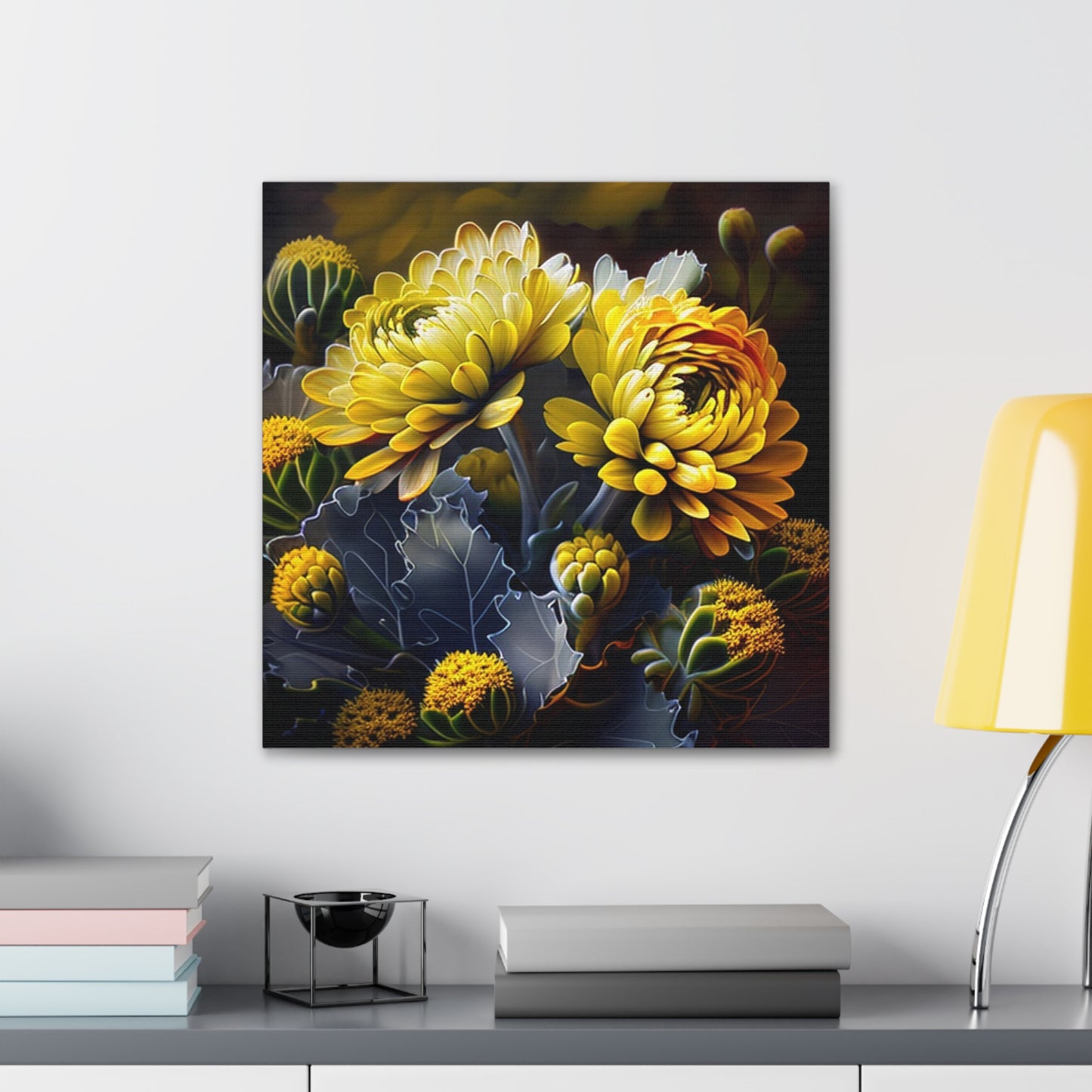 Canvas Gallery Wraps Yellow Hermosas Flores Amarillas 1