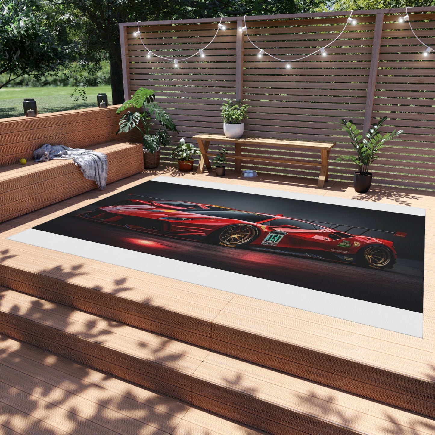 Outdoor Rug  Ferrari Red 2