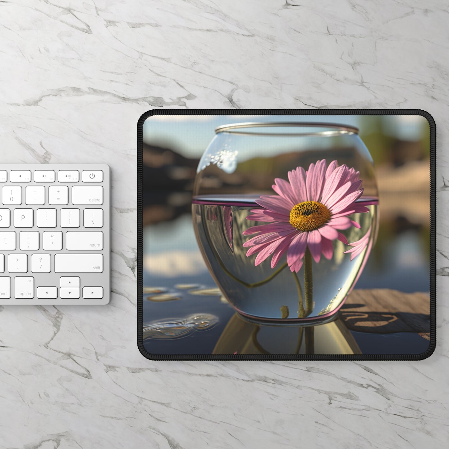 Gaming Mouse Pad  Daisy in a vase 1