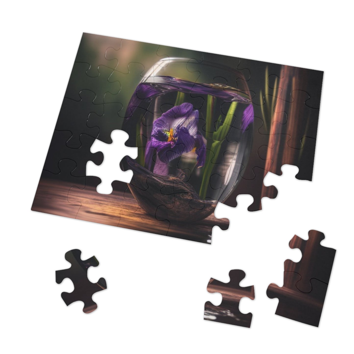 Jigsaw Puzzle (30, 110, 252, 500,1000-Piece) Purple Iris in a vase 4