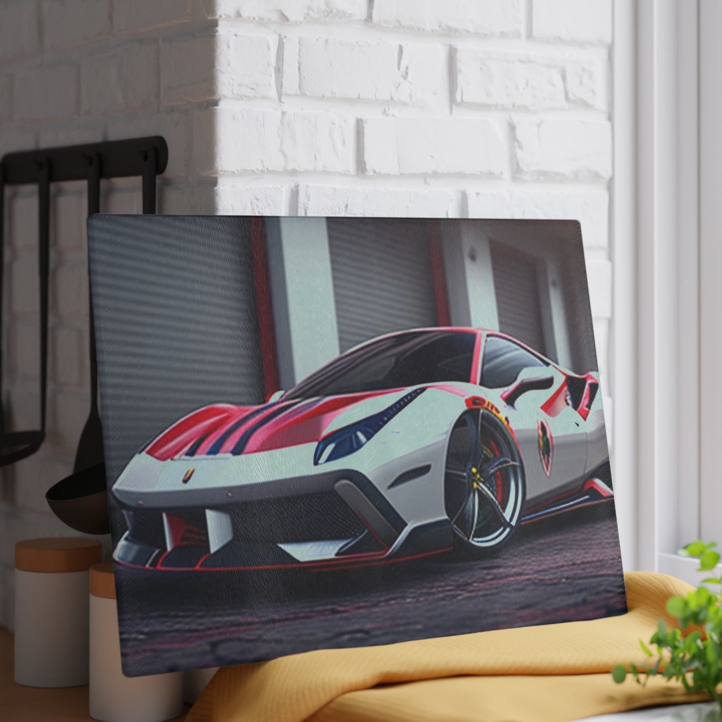 Glass Cutting Board Ferrari Hyper 3