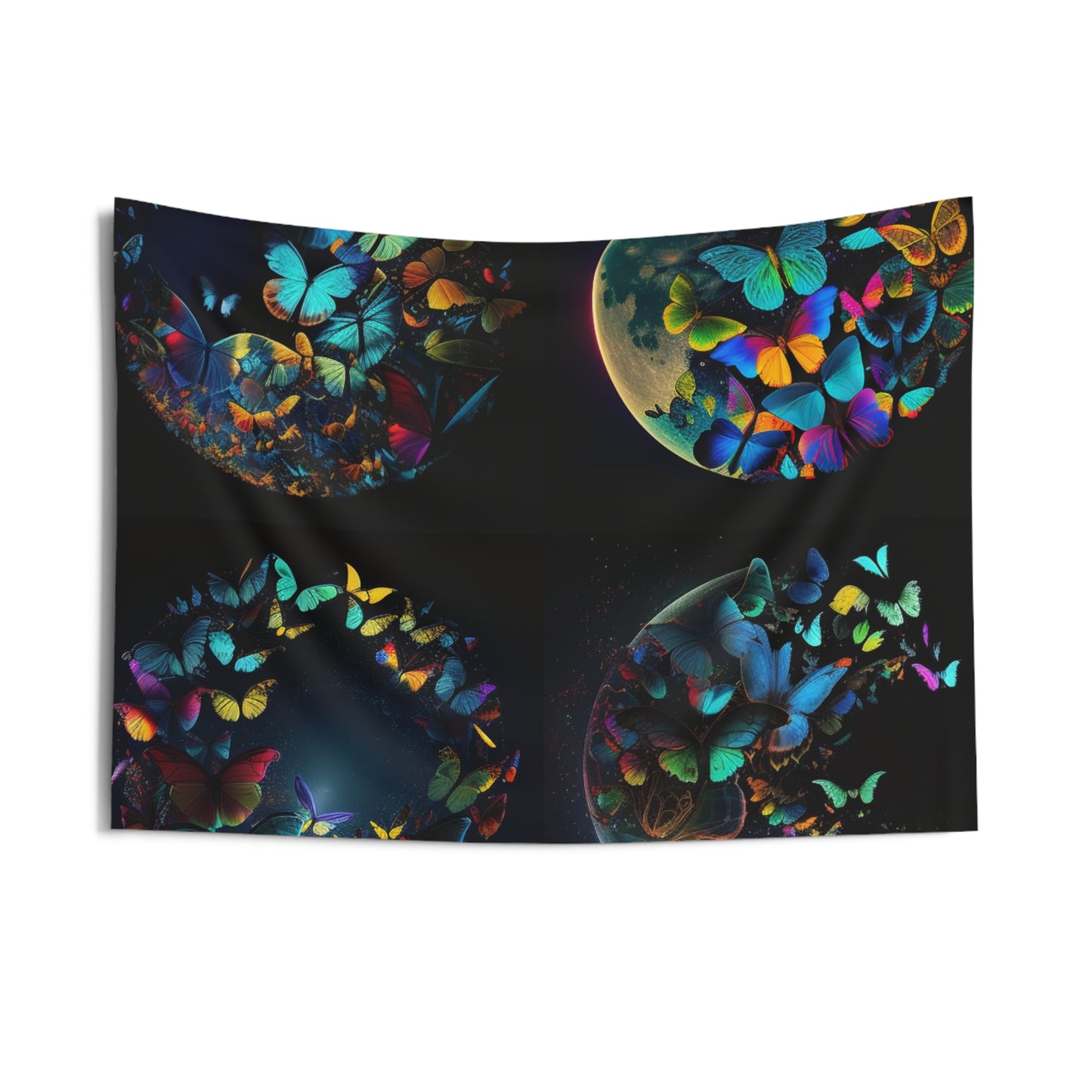 Indoor Wall Tapestries Moon Butterfly 5