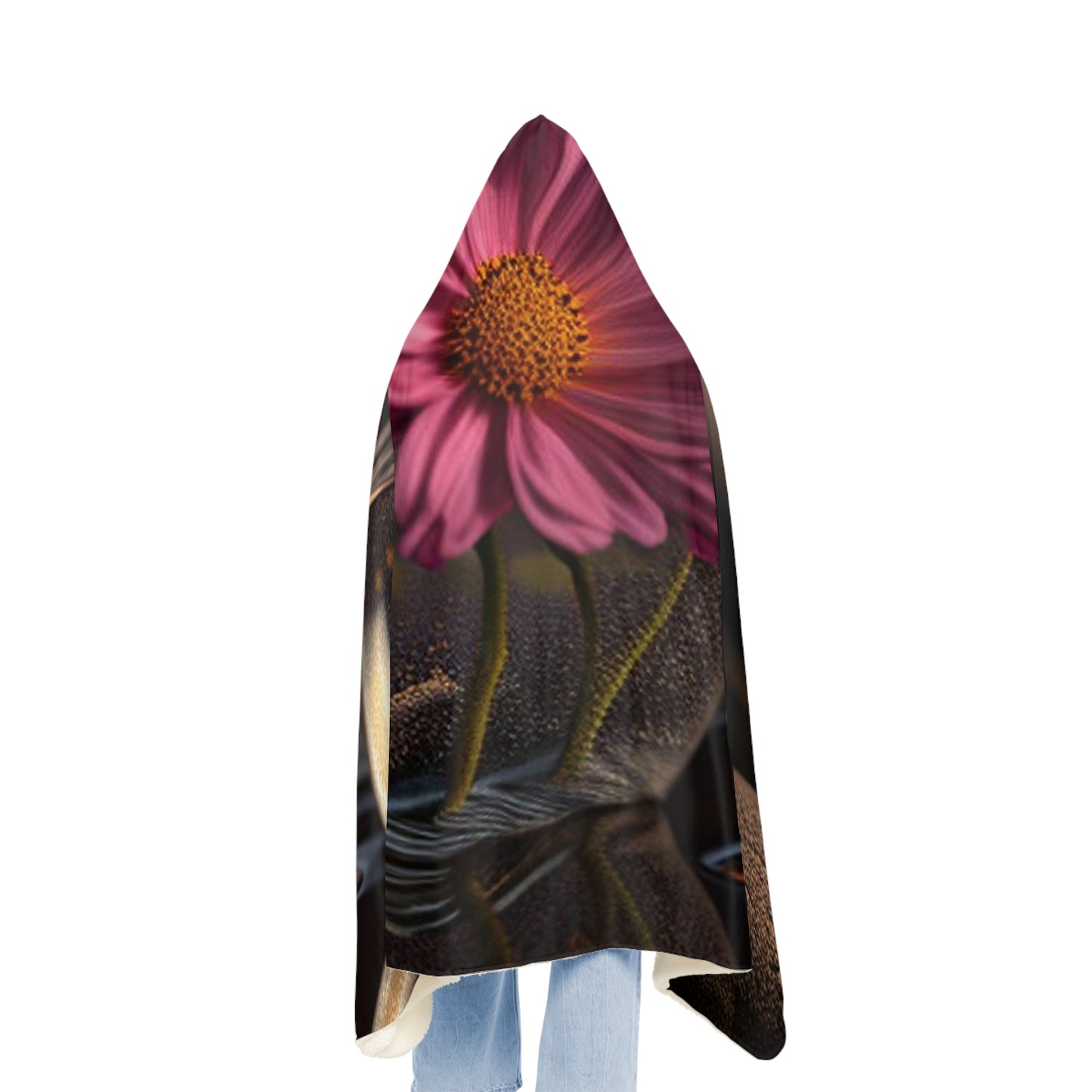 Snuggle Hooded Blanket Pink Daisy 4