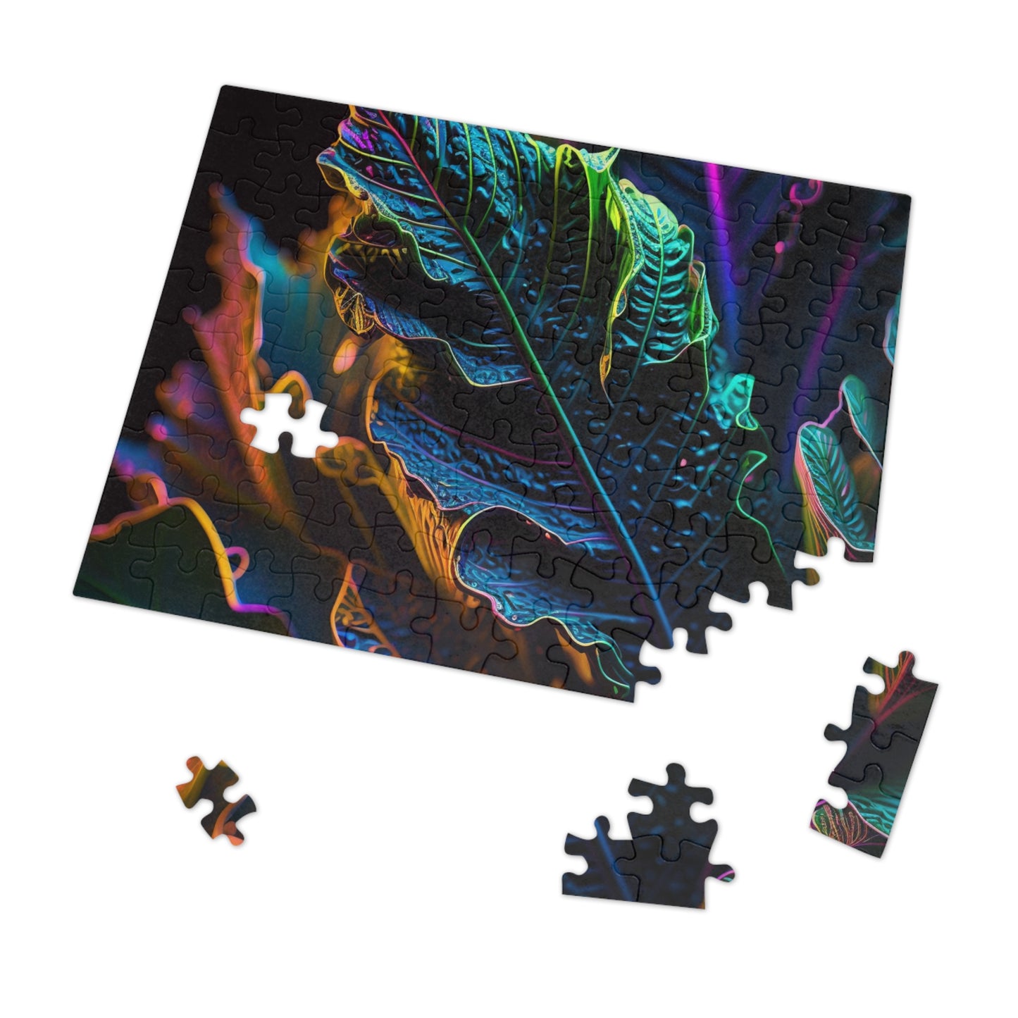 Jigsaw Puzzle (30, 110, 252, 500,1000-Piece) Florescent Skull Death 4