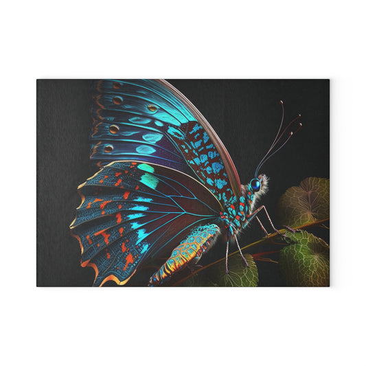 Glass Cutting Board Hue Neon Butterfly 2