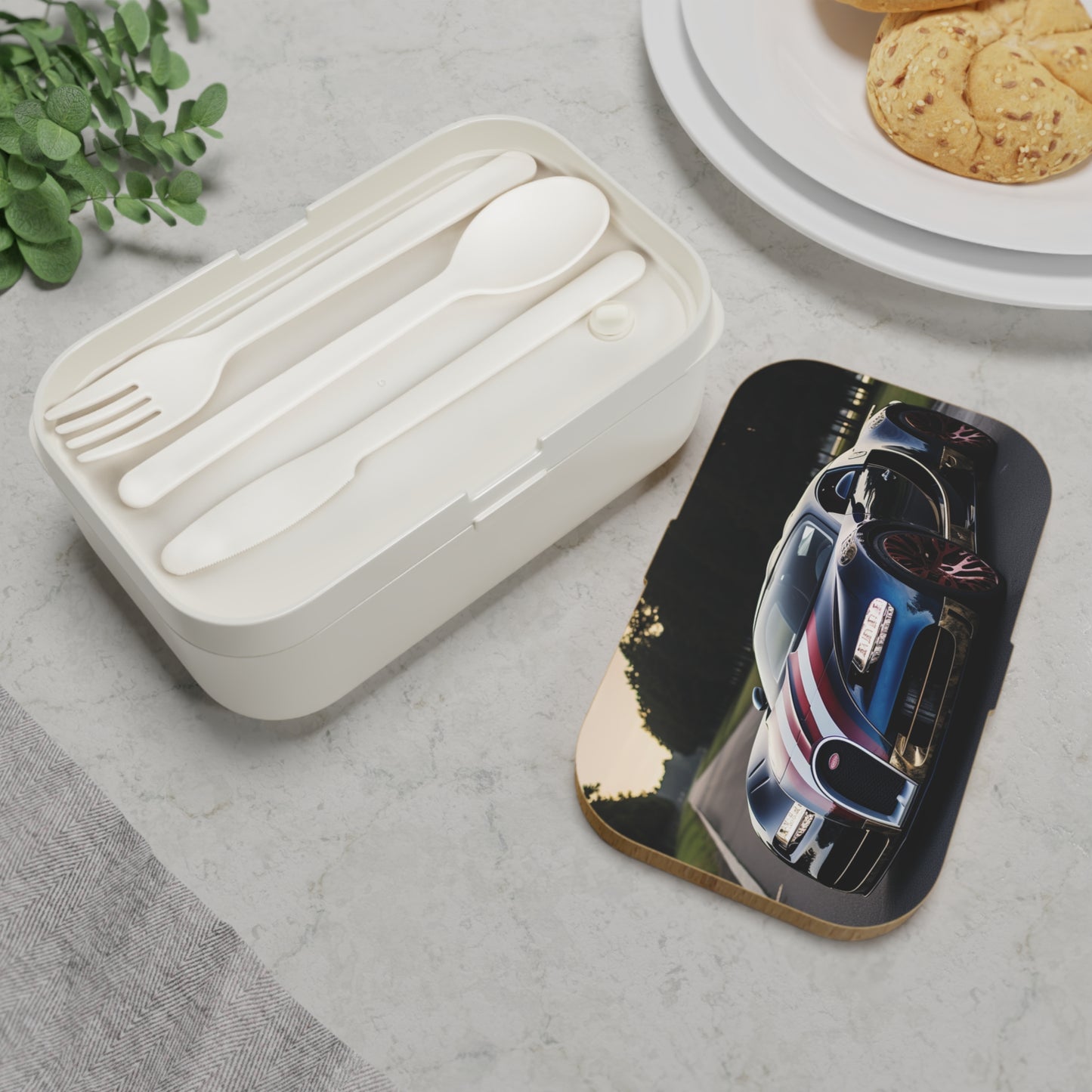 Bento Lunch Box Bugatti Flag American 1