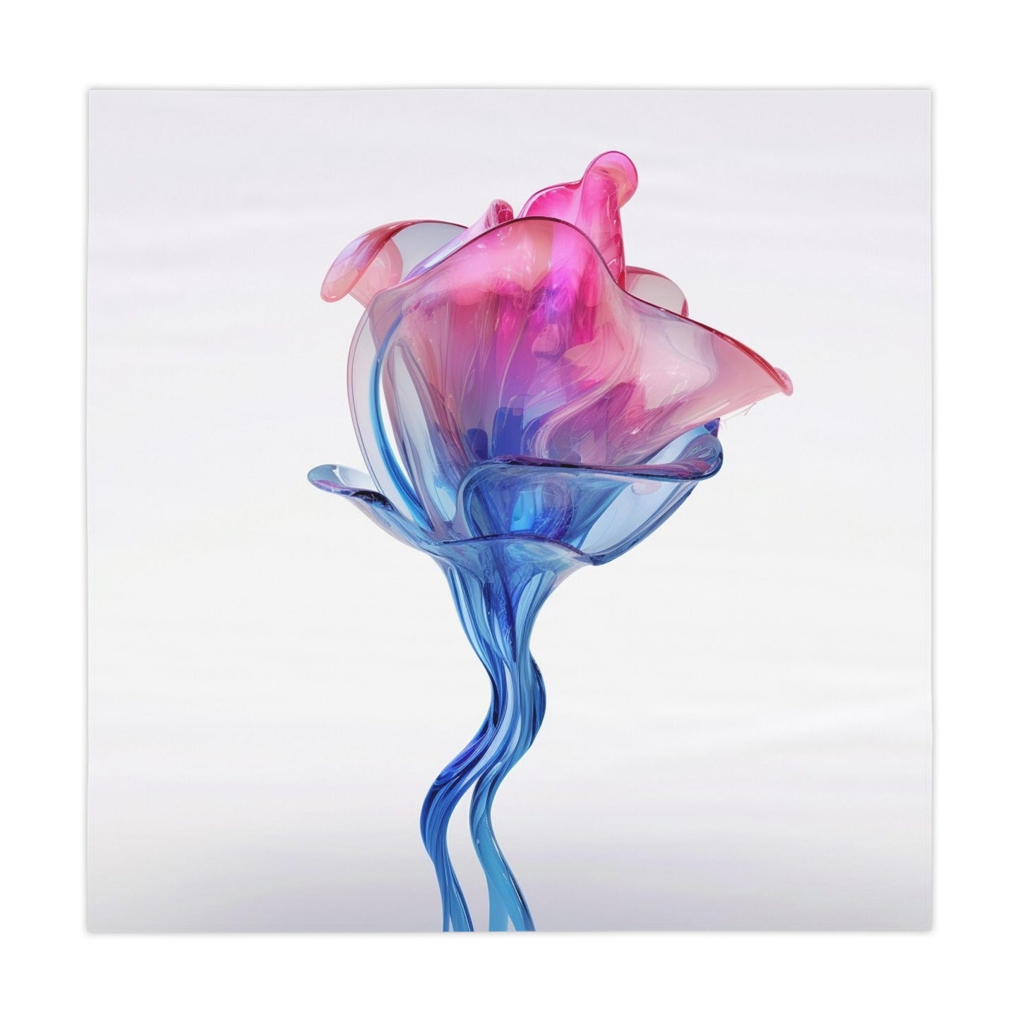 Tablecloth Pink & Blue Tulip Rose 4