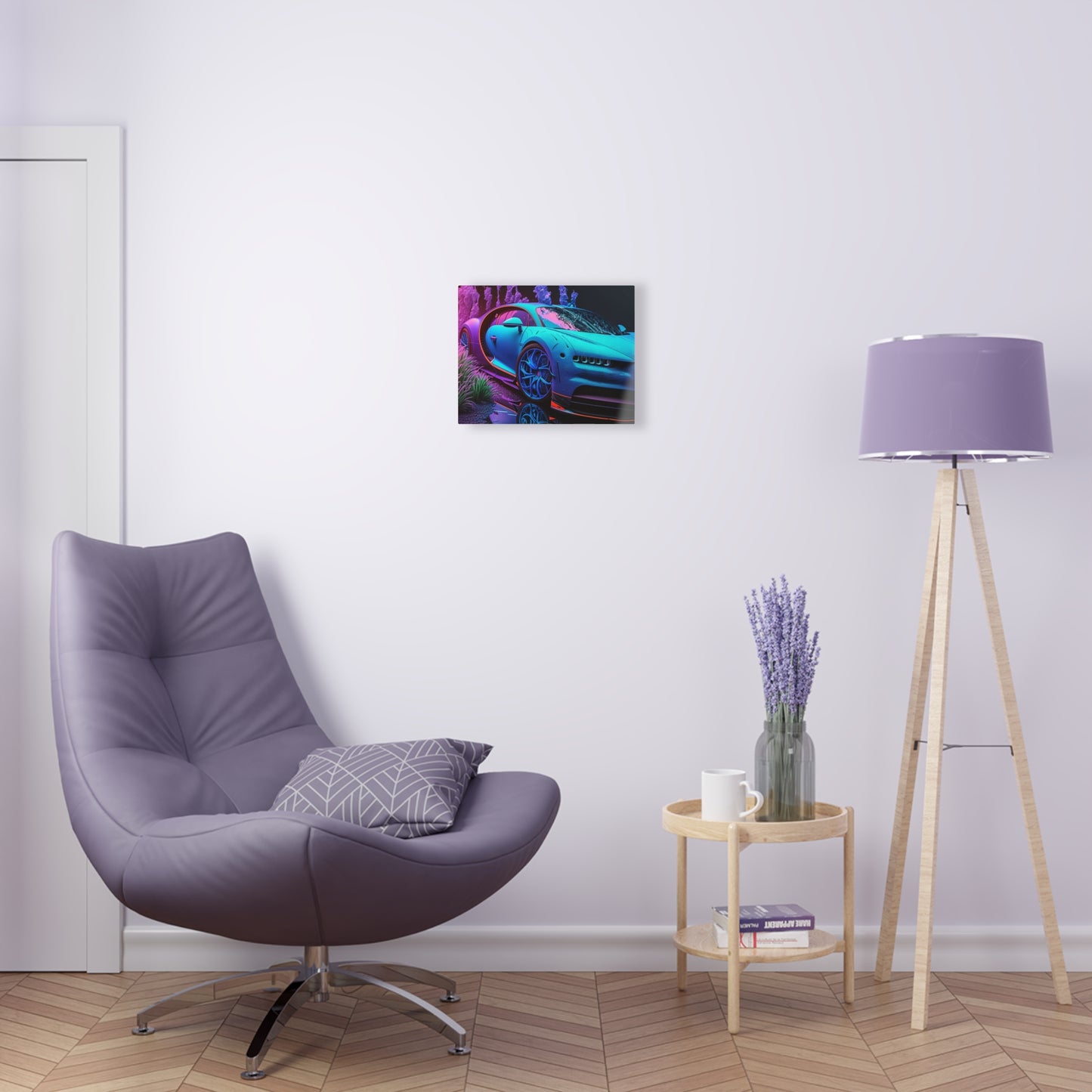 Acrylic Prints Bugatti Neon Chiron 2