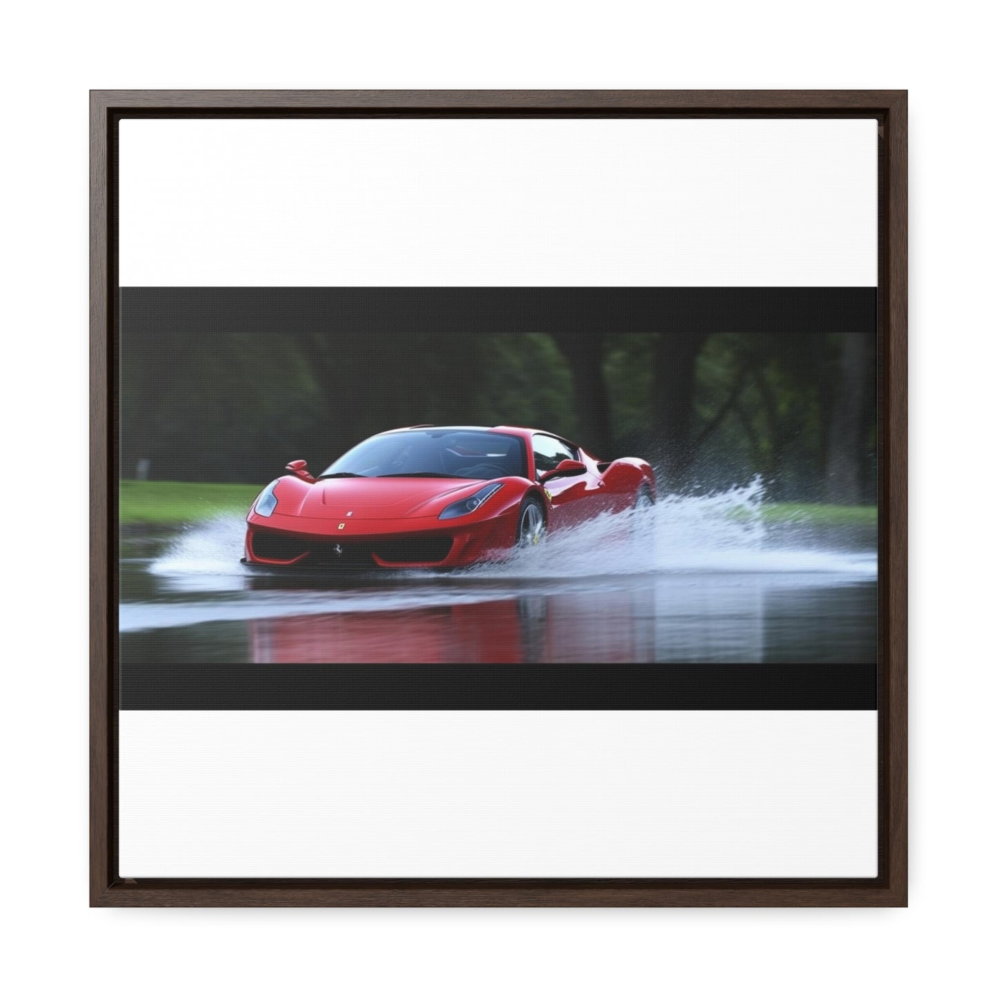 Gallery Canvas Wraps, Square Frame Water Ferrari Splash 2